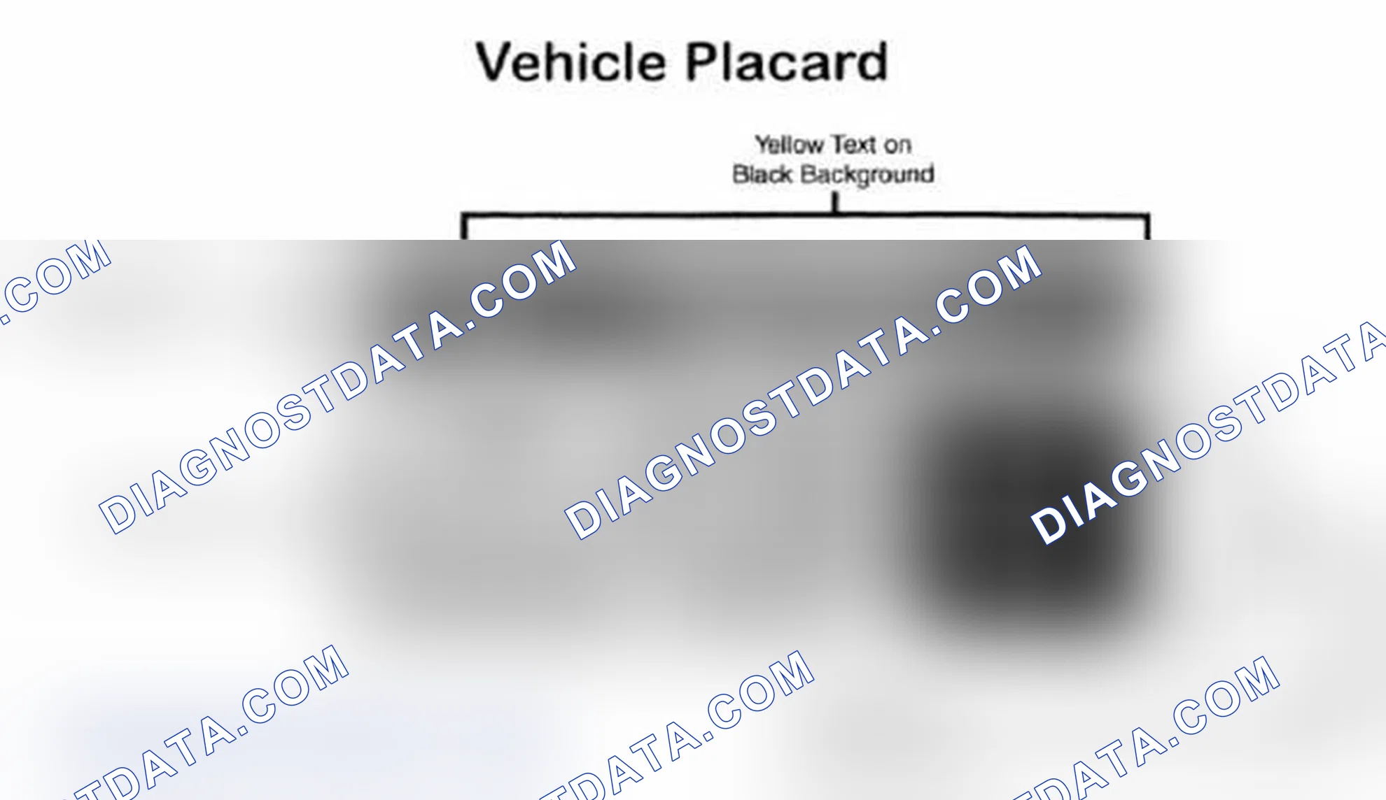 Scheme 28: Vehicle Tire Placard - Typical