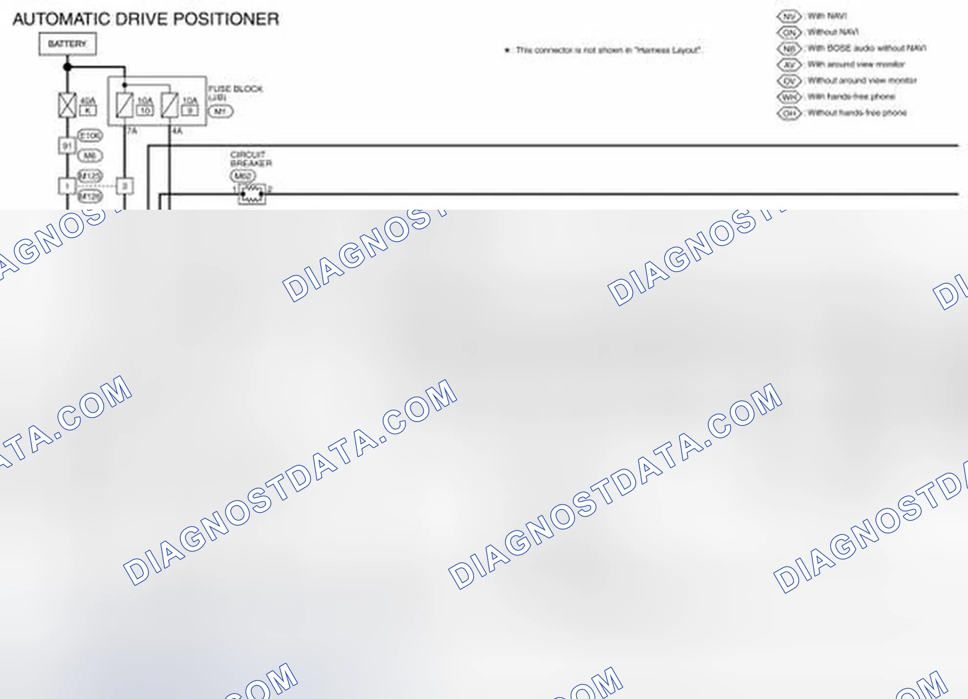 Scheme 27: Wiring Diagram - AUTOMATIC DRIVE POSITIONER CONTROL SYSTEM