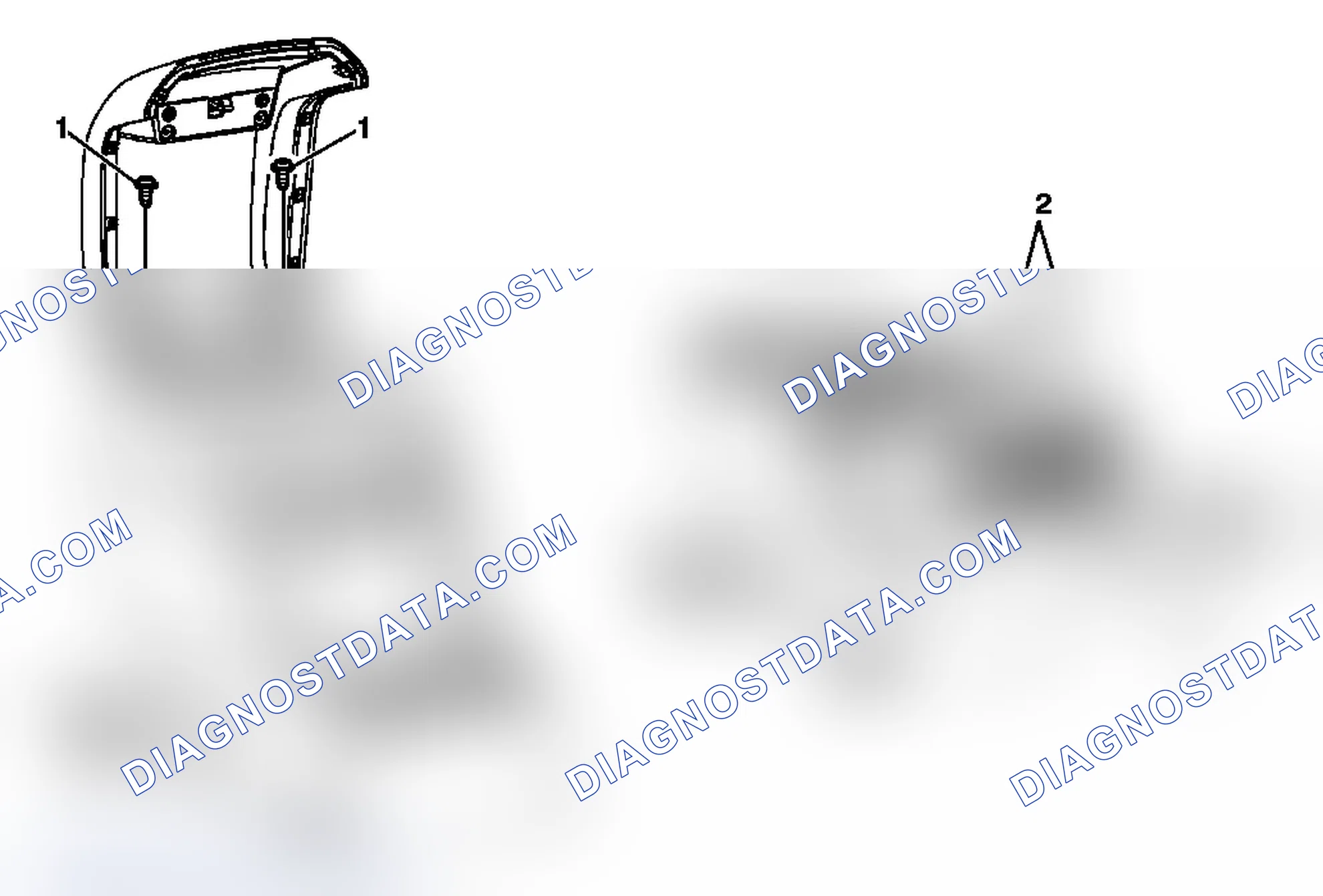 Scheme 188: Rear Floor Console Rear Trim Upper Panel Replacement