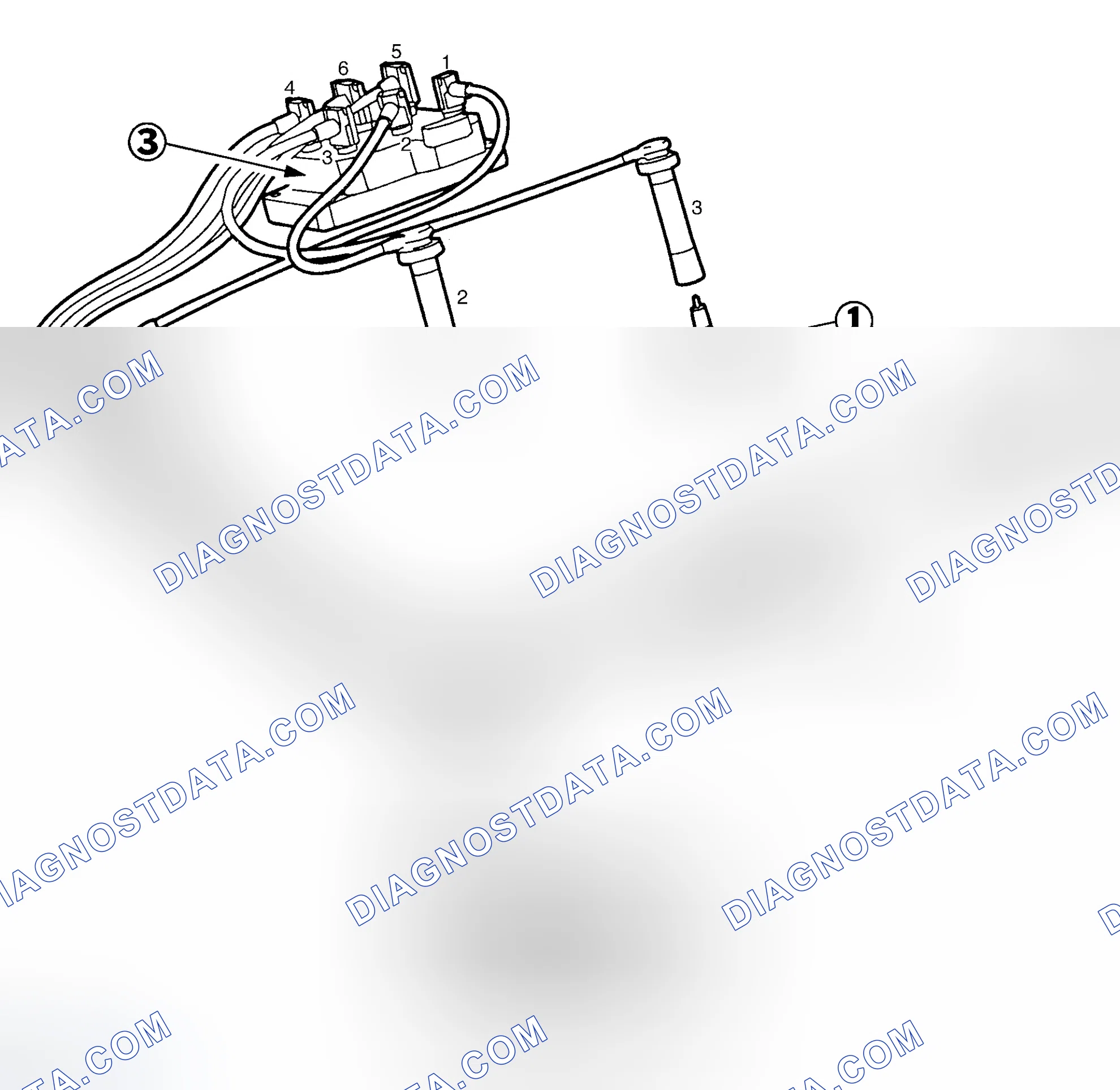 Scheme 6: Spark Plug Wire Routing (2.5L)