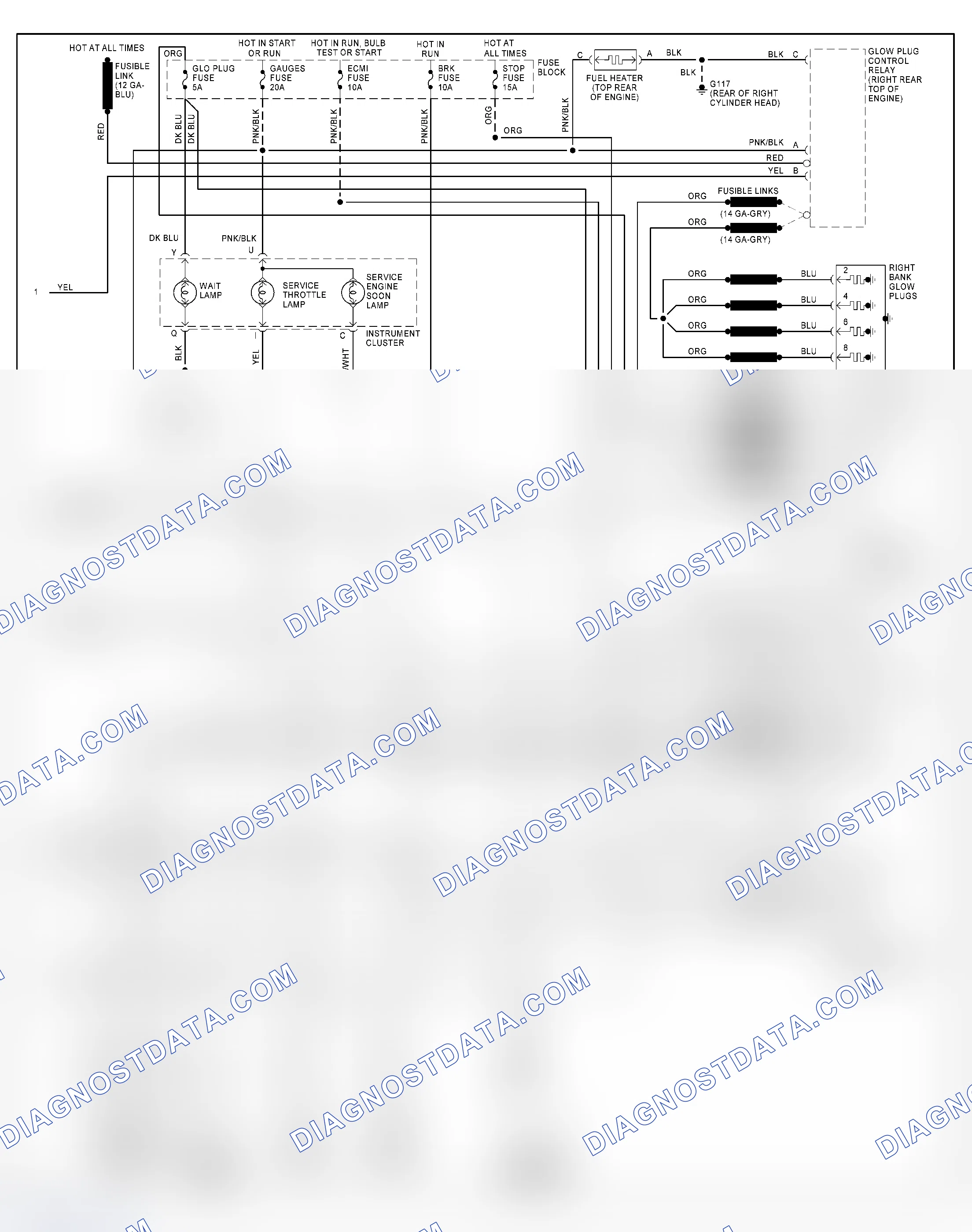 Scheme 396: Wiring Diagram For Van - VIN P With 4L60-E (2 Of 2)