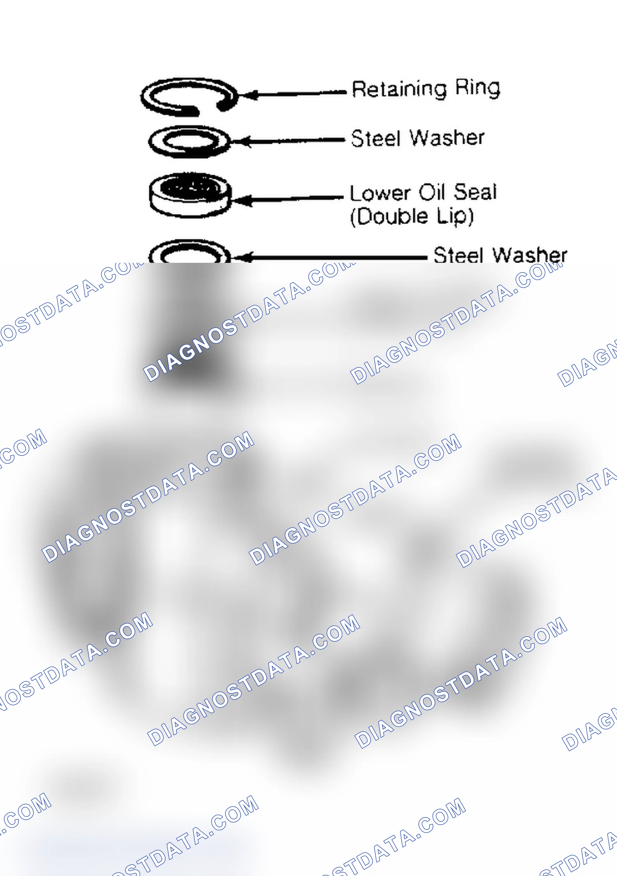 Scheme 12: Gear Housing Seals and Bearing