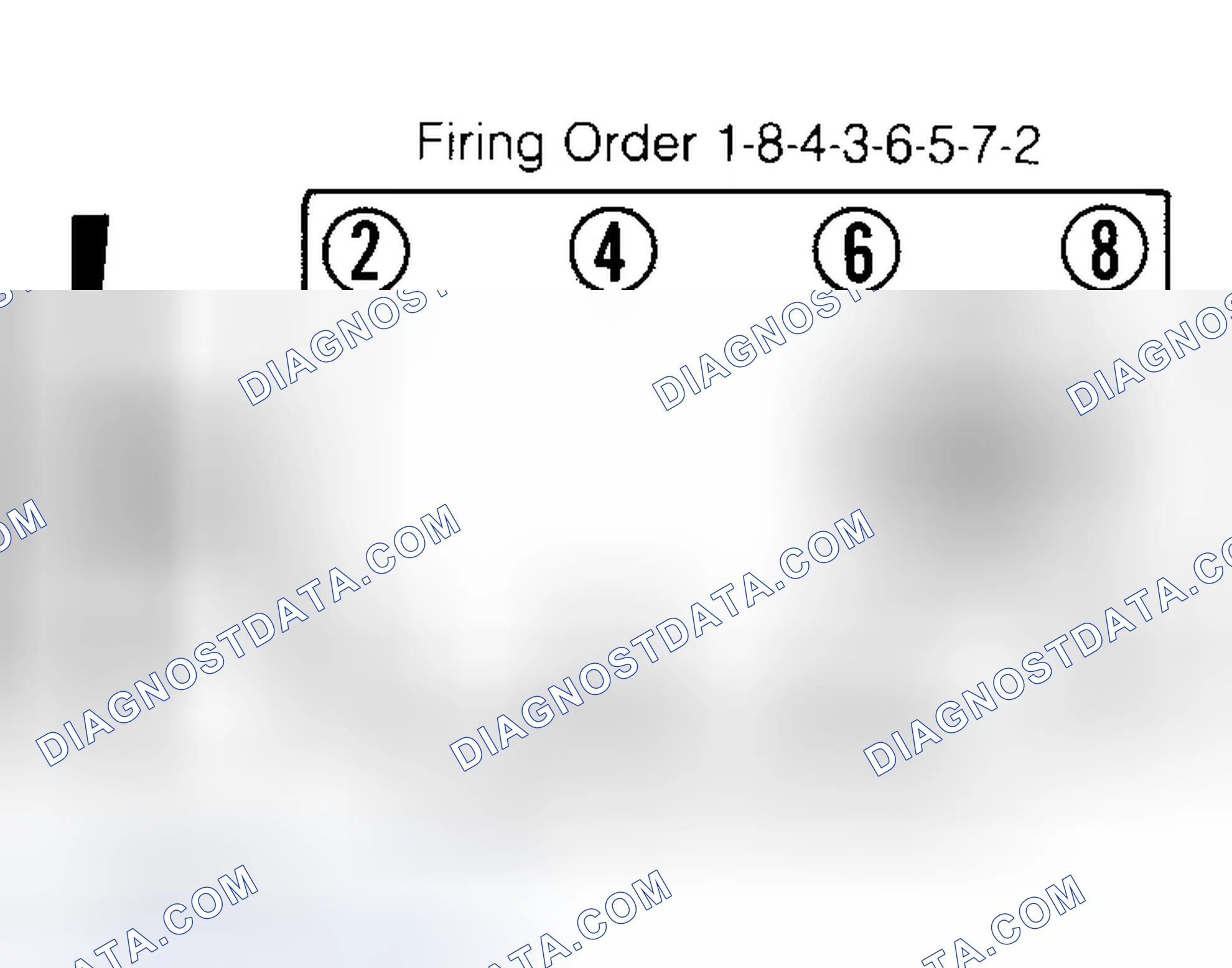 Scheme 6: Firing Order & Timing Marks (5.0L, 5.7L & 7.4L)