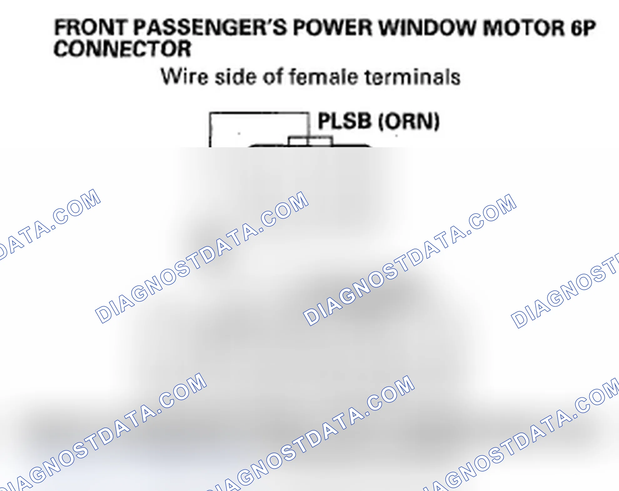 Scheme 19: DTC B2178: Front Passenger's Power Window Motor Pulse B Error