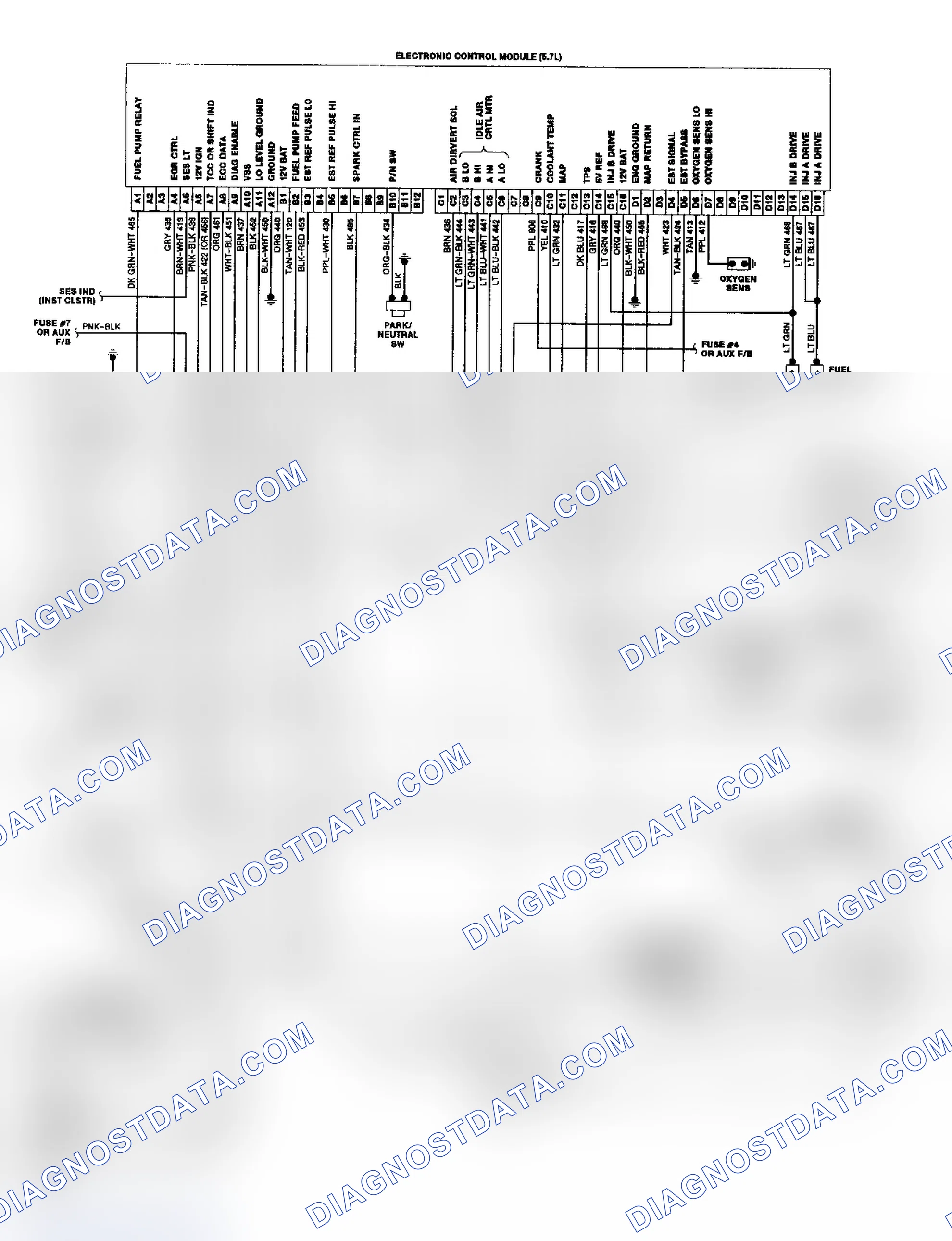 Scheme 21: "P" Series TBI/CCC Wiring Diagram