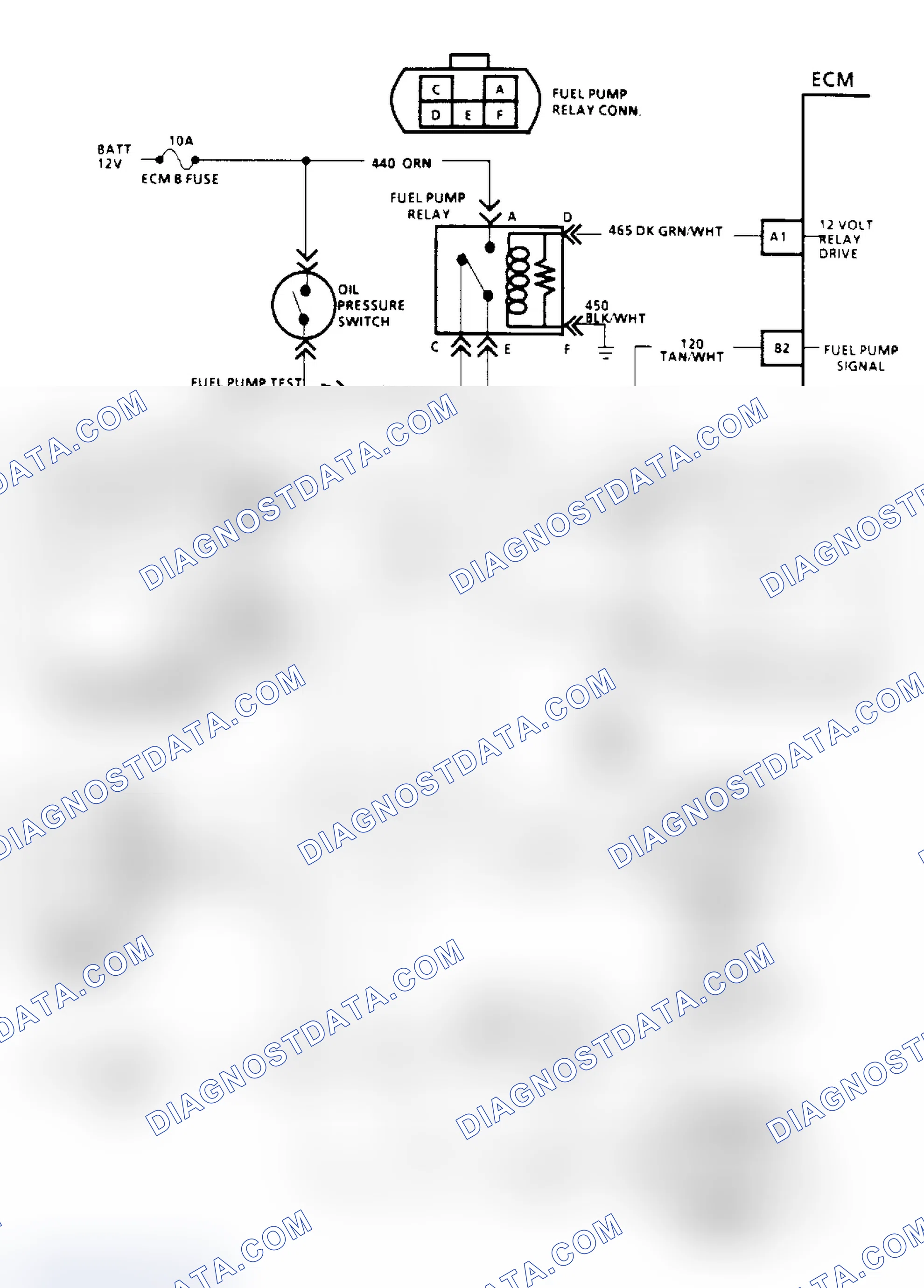 Scheme 39: Chart A5A, Fuel Pump Relay Schematic ("R/V" W/Dual Tanks)
