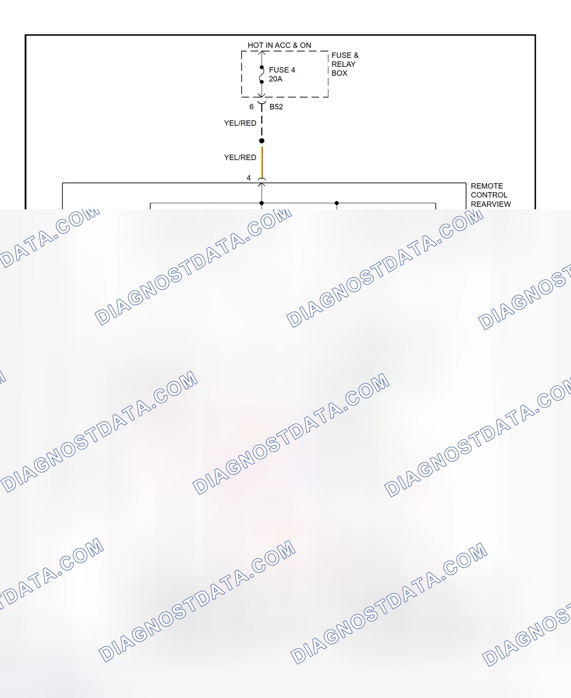 Scheme 4: Power Mirror System Wiring Diagram (Impreza)