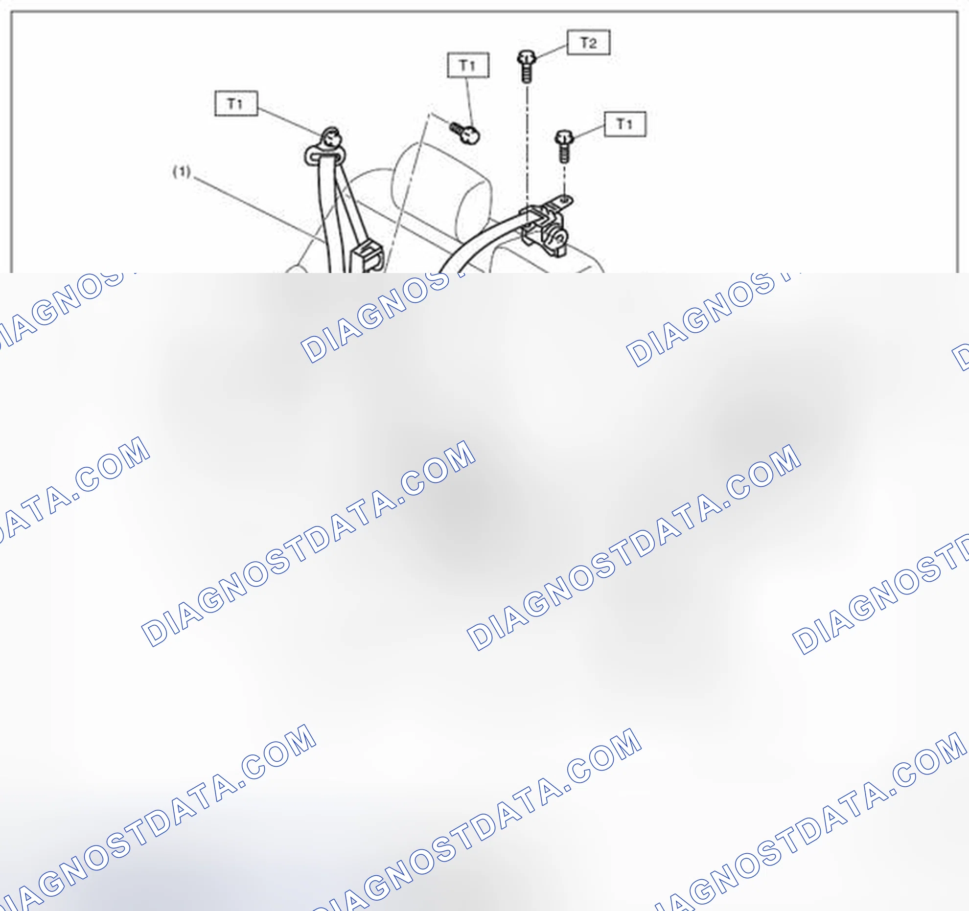 Scheme 8: REAR SEAT BELT (SEDAN MODEL)