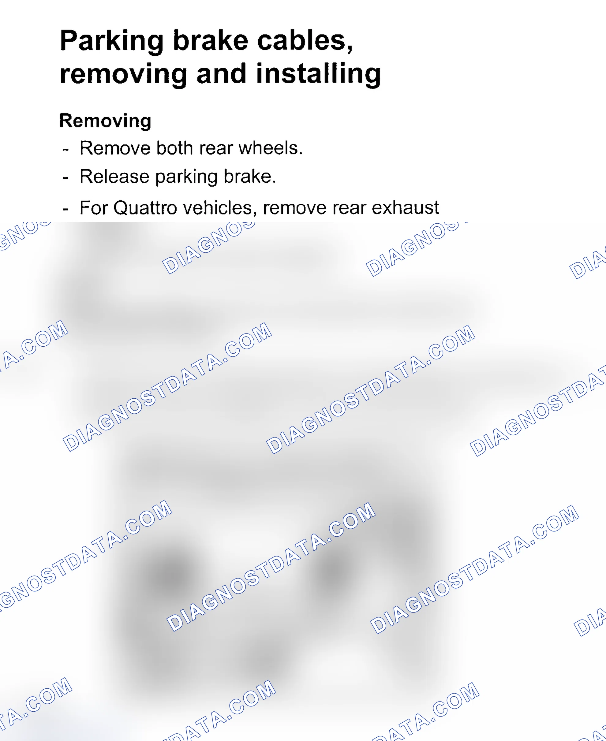 Scheme 21: PARKING BRAKE CABLES
