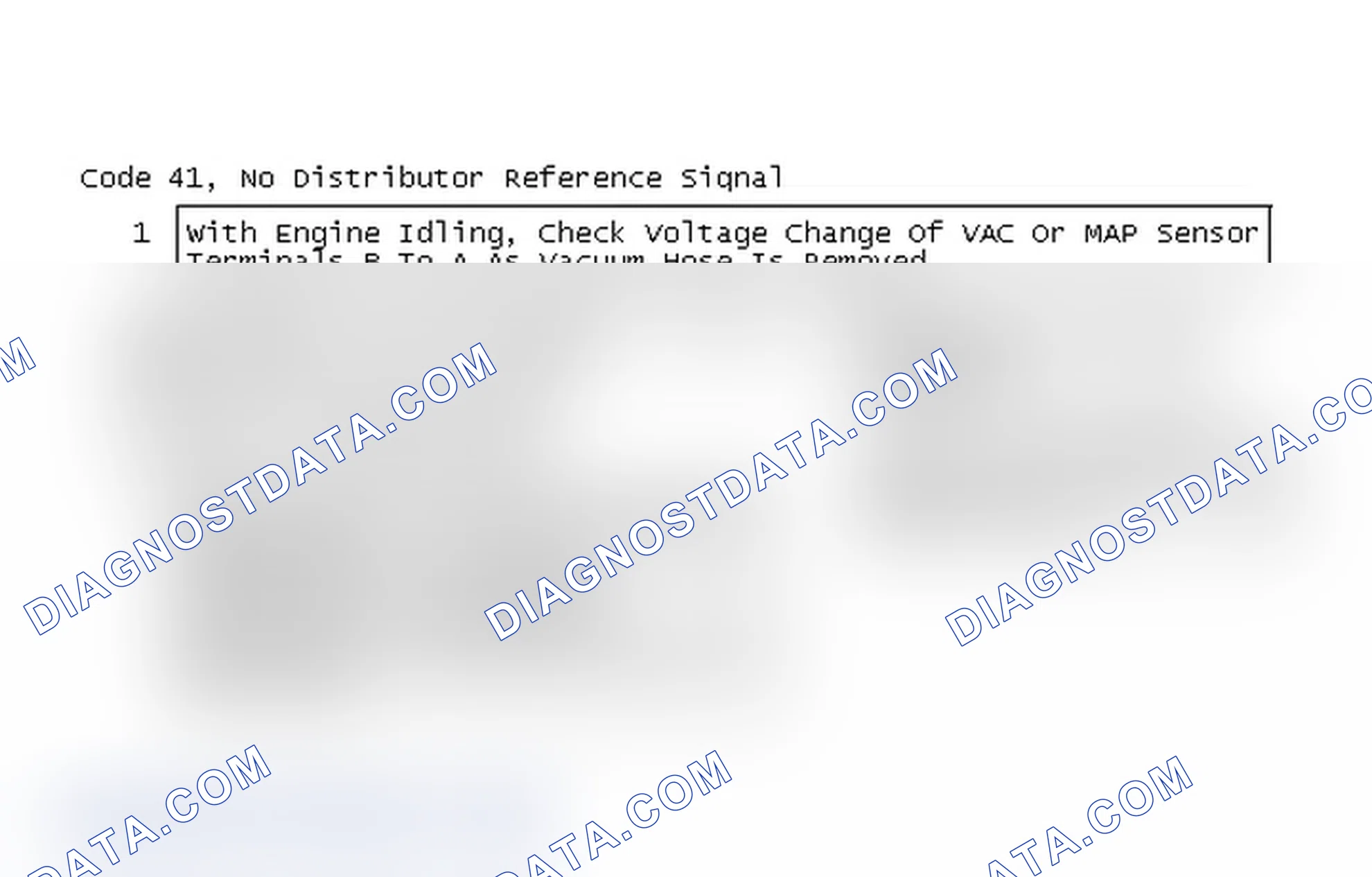 Scheme 120: Code 41, No Distributor Reference Signal