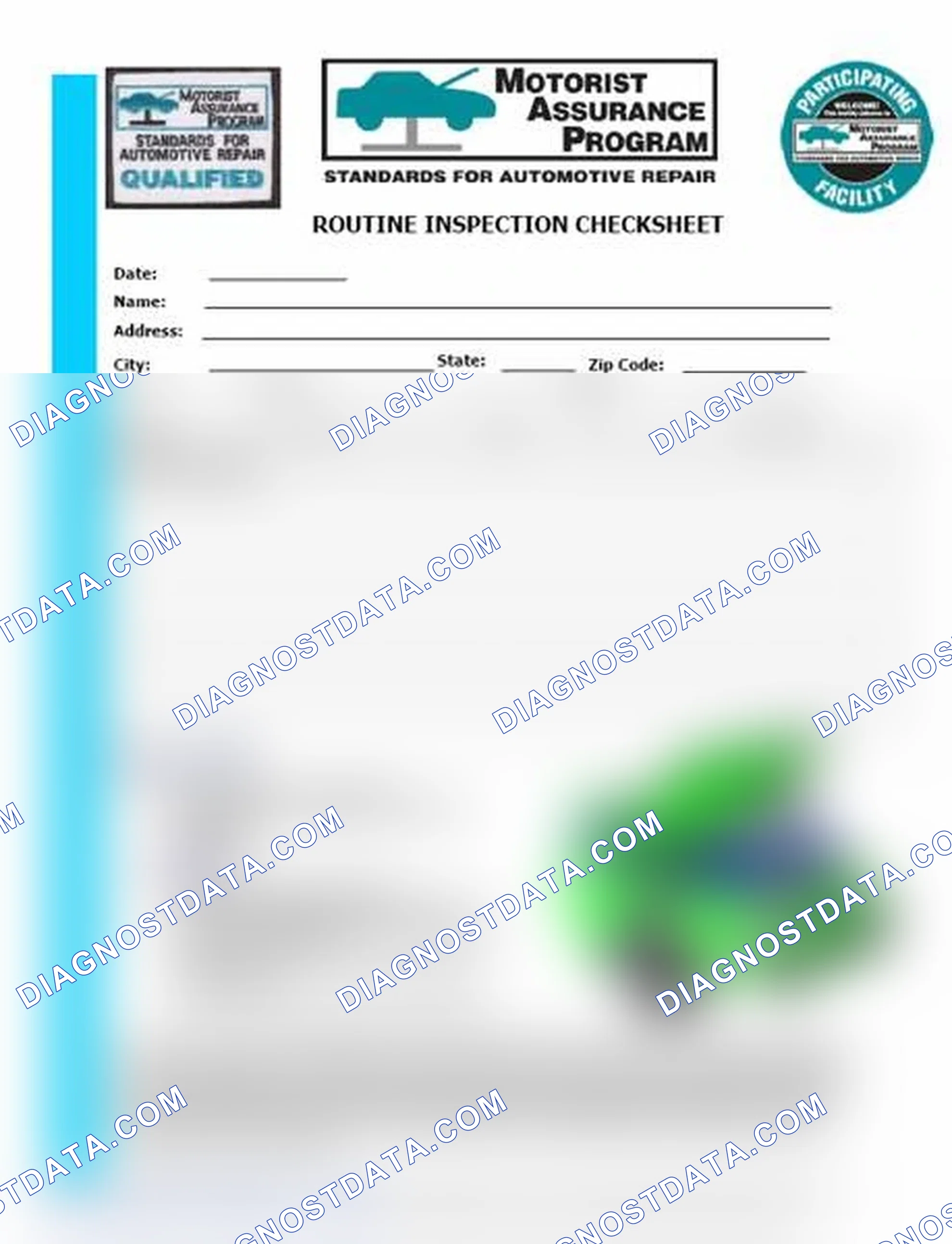 Scheme 26: Routine Inspection Checksheet (1 Of 2)