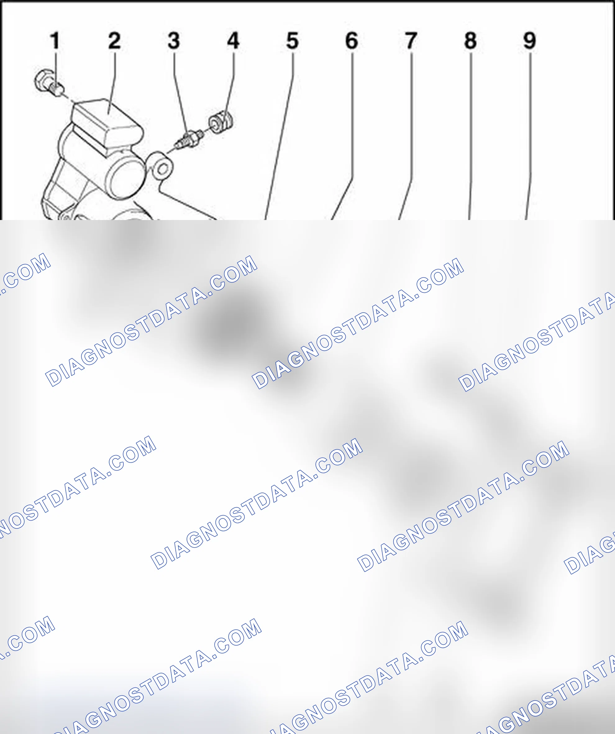 Scheme 126: Brake caliper, servicing