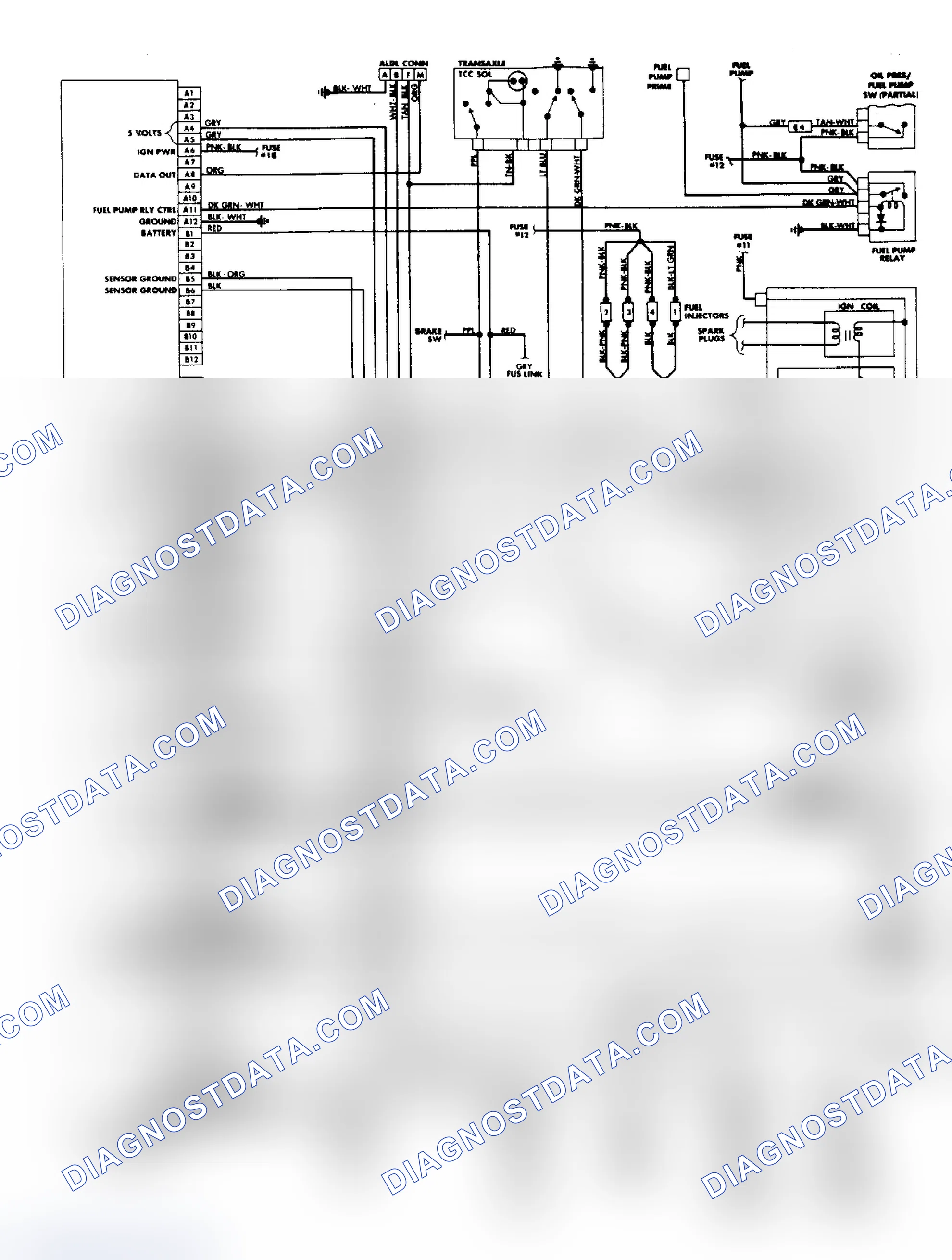 Scheme 88: 1988 Calais & Grand Am 2.3L Fuel Injection Wiring Diagram