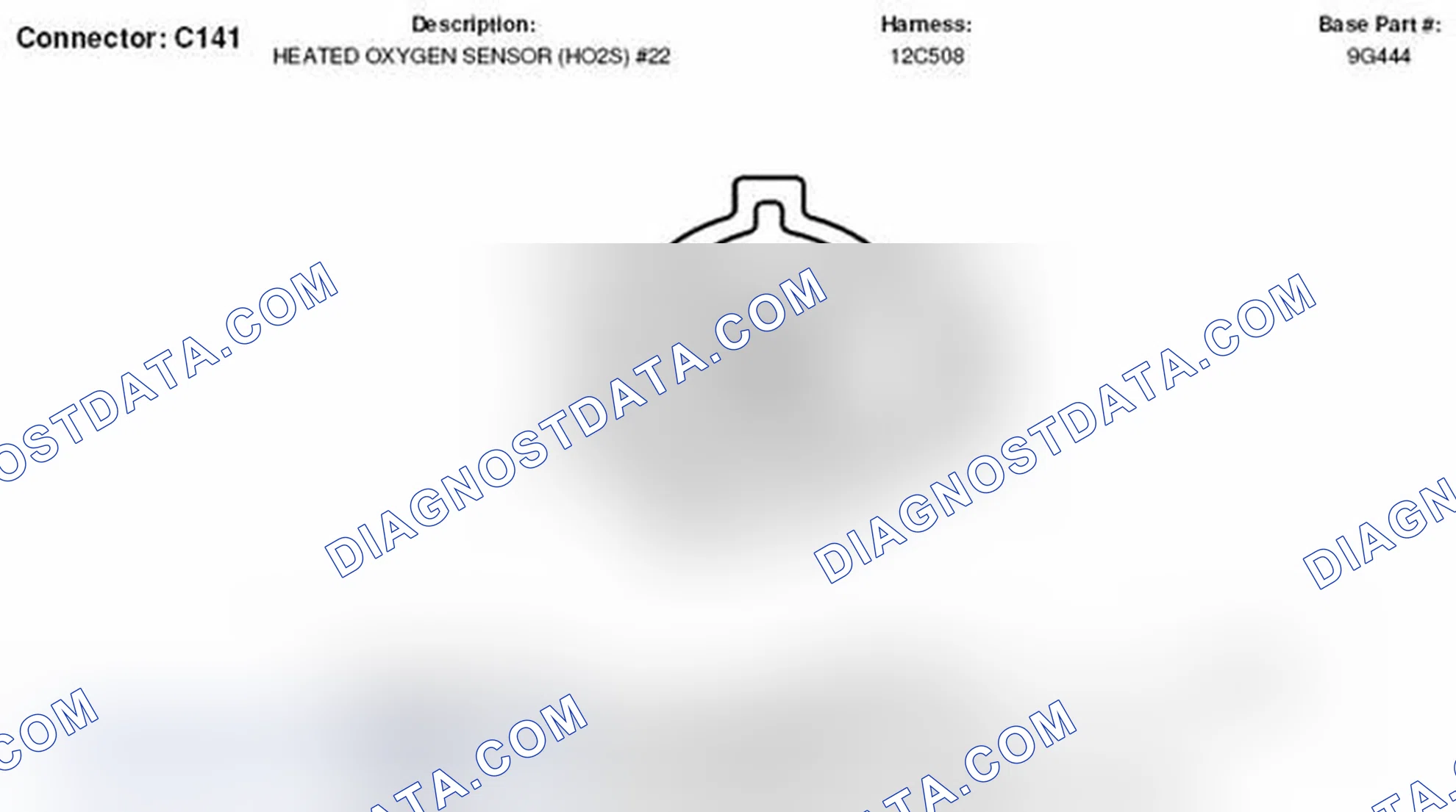 Scheme 29: Heated Oxygen Sensor 22 Connector End View (C141)