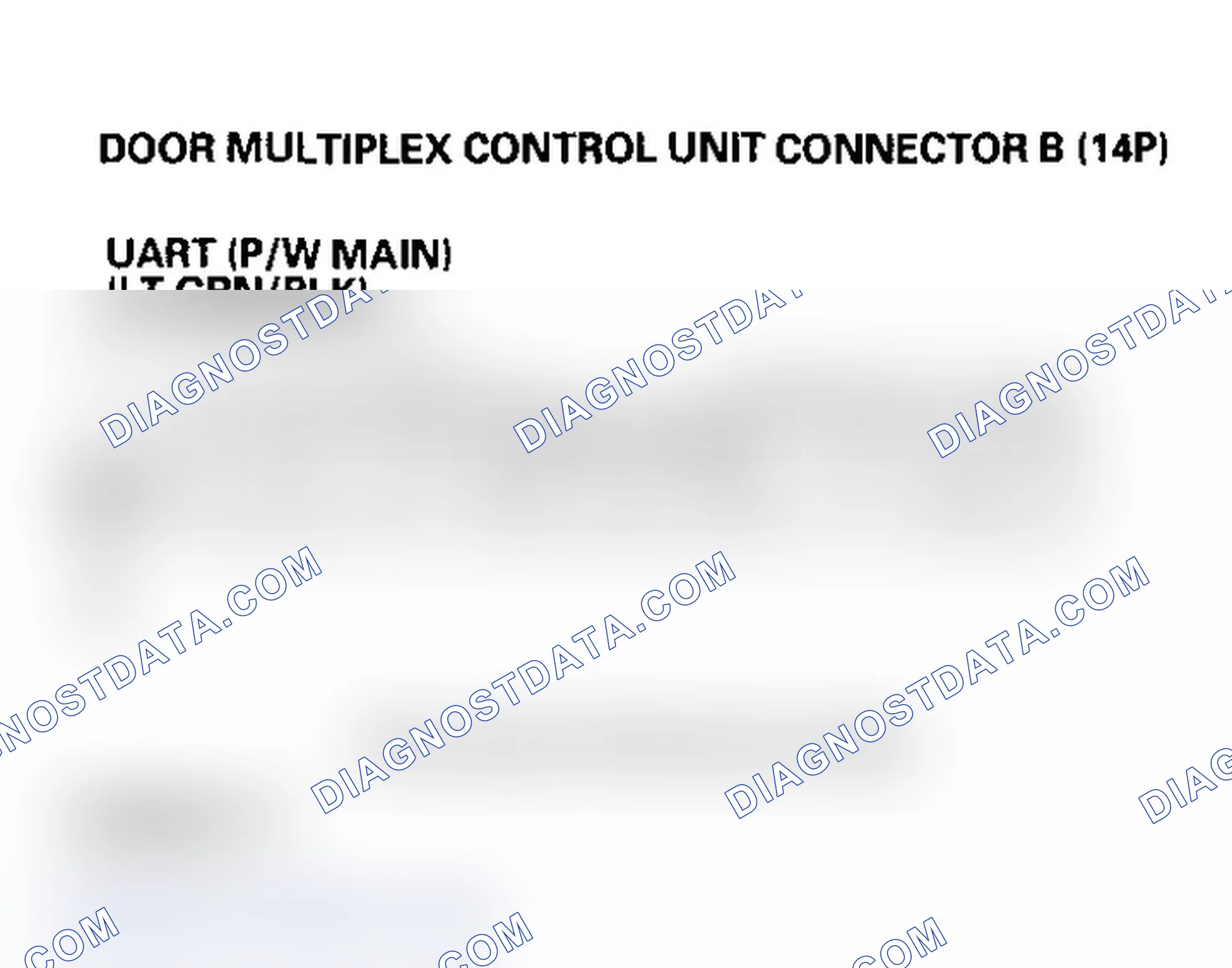 Scheme 115: DTC B1141: Door Multiplex Control Unit Lost Communication with Front Passenger's Power Window Switch