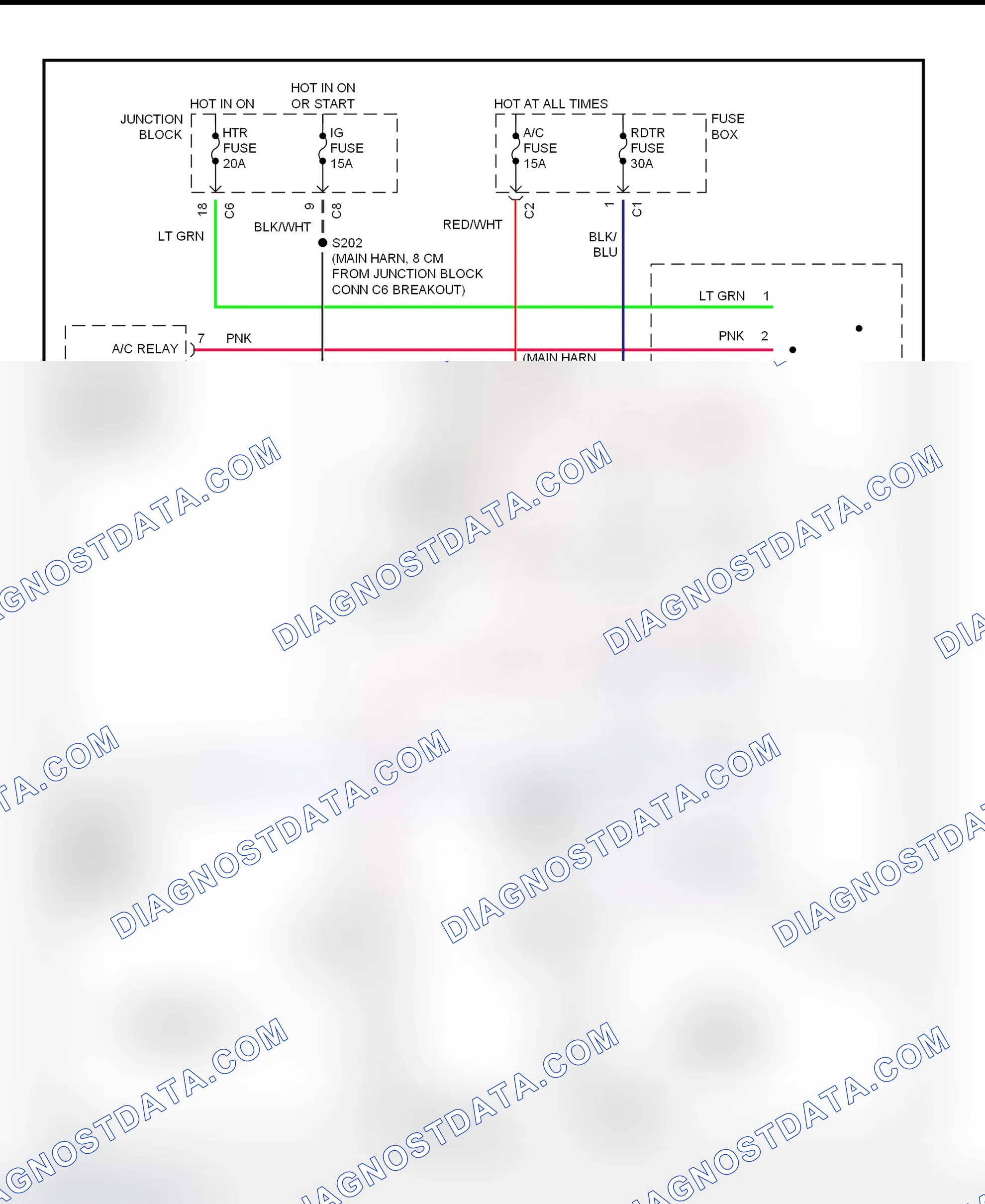 Scheme 18: Cooling Fan System Wiring Diagram (1998 Metro & Firefly (Canadian))