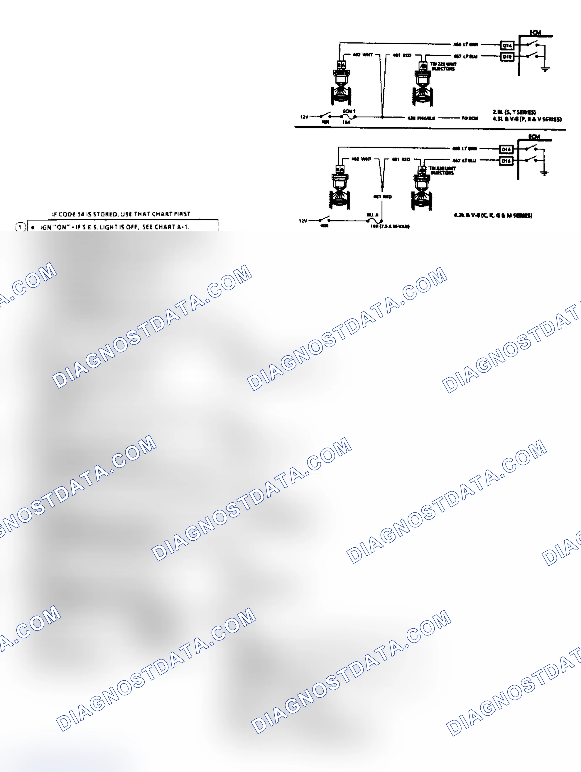 Scheme 113: Chart A3 - Engine Cranks, But Won't Run (2.8L, 4.3L, 5.0L, 5.7L & 7.4L Engines)