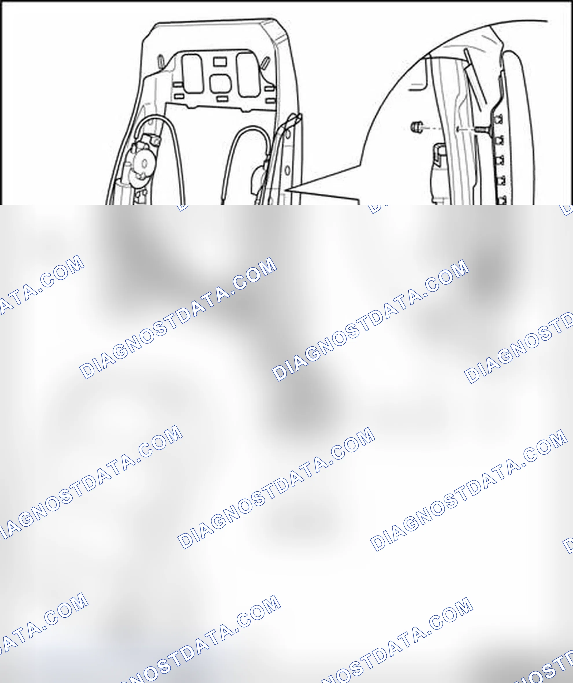 Scheme 281: Backrest wiring assignment