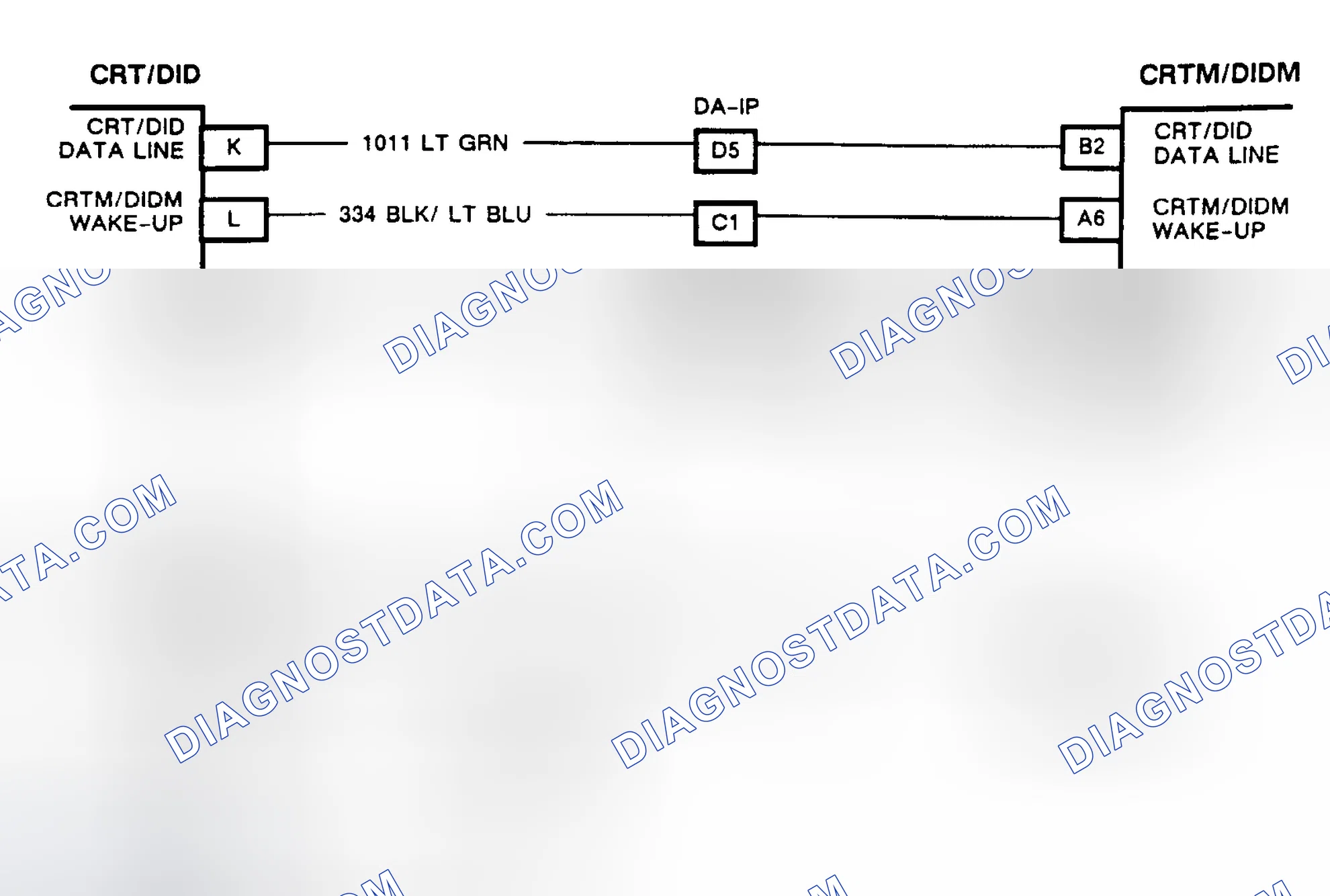 Scheme 389: CHART B, COLOR CRT BLANK WITH IGNITION ON (CRT EQUIPPED TORONADO & TROFEO)