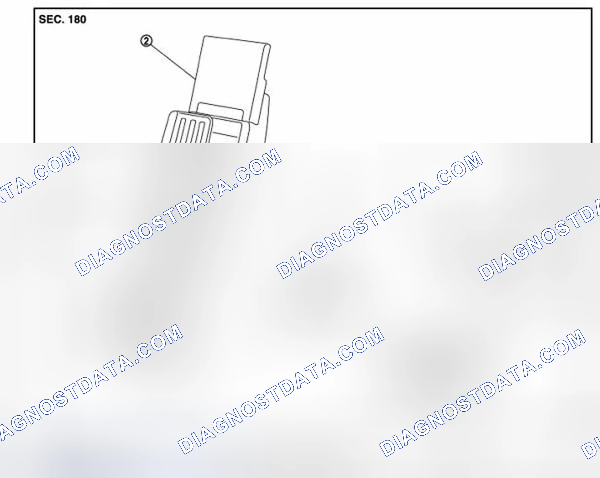 Scheme 1: MODELS WITH DISTANCE CONTROL ASSIST SYSTEM: Exploded View