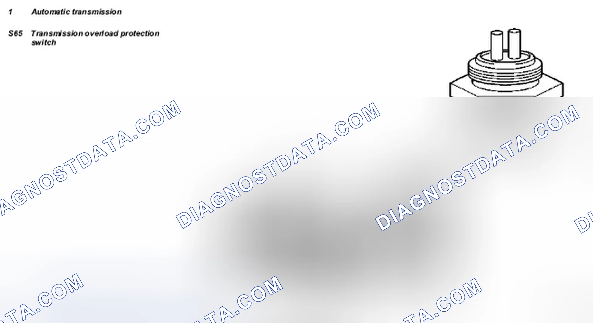 Scheme 18: Identifying Transmission Overload Protection Switch (S65)