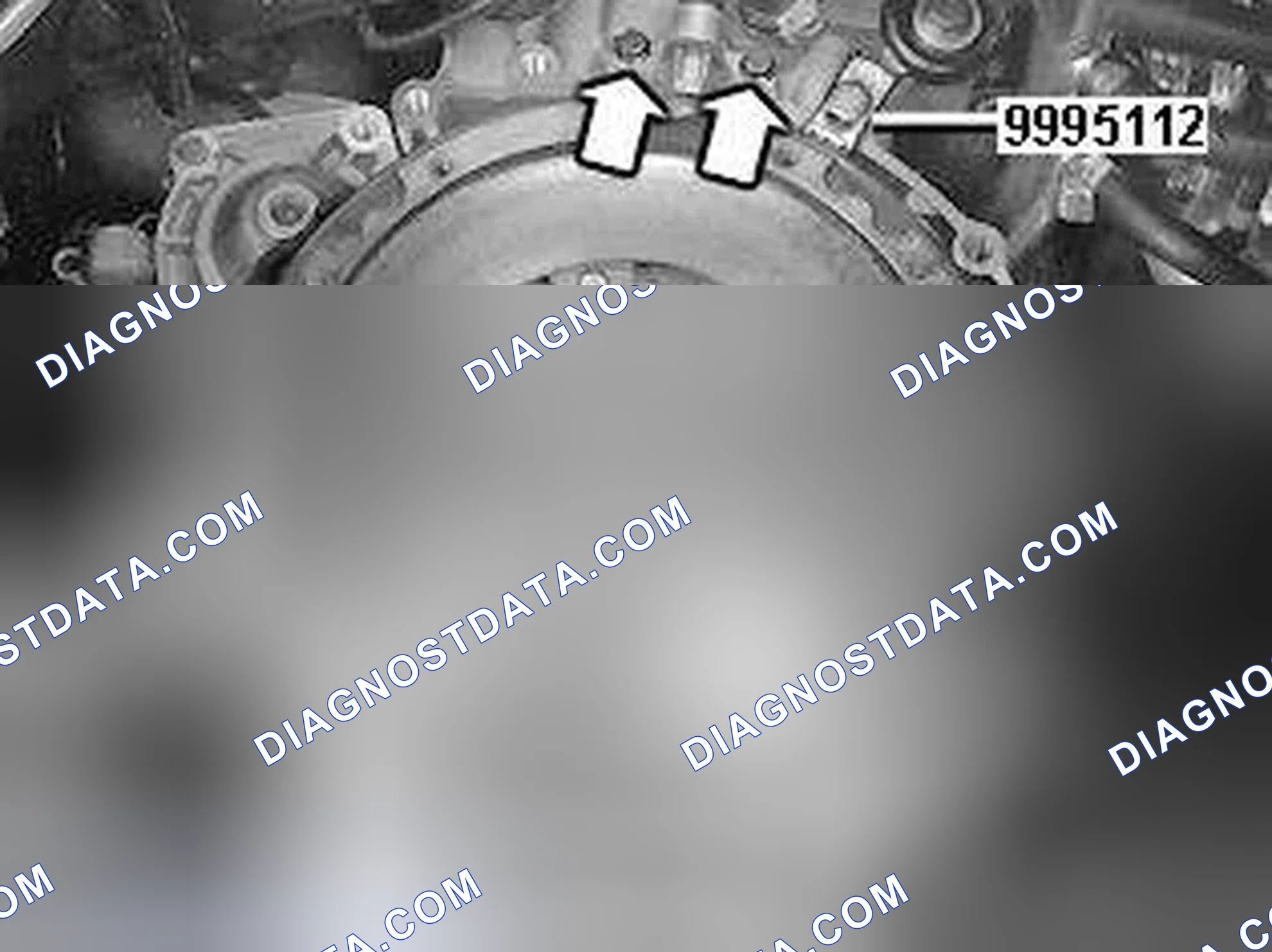 Scheme 34: Removing the flywheel and carrier plate
