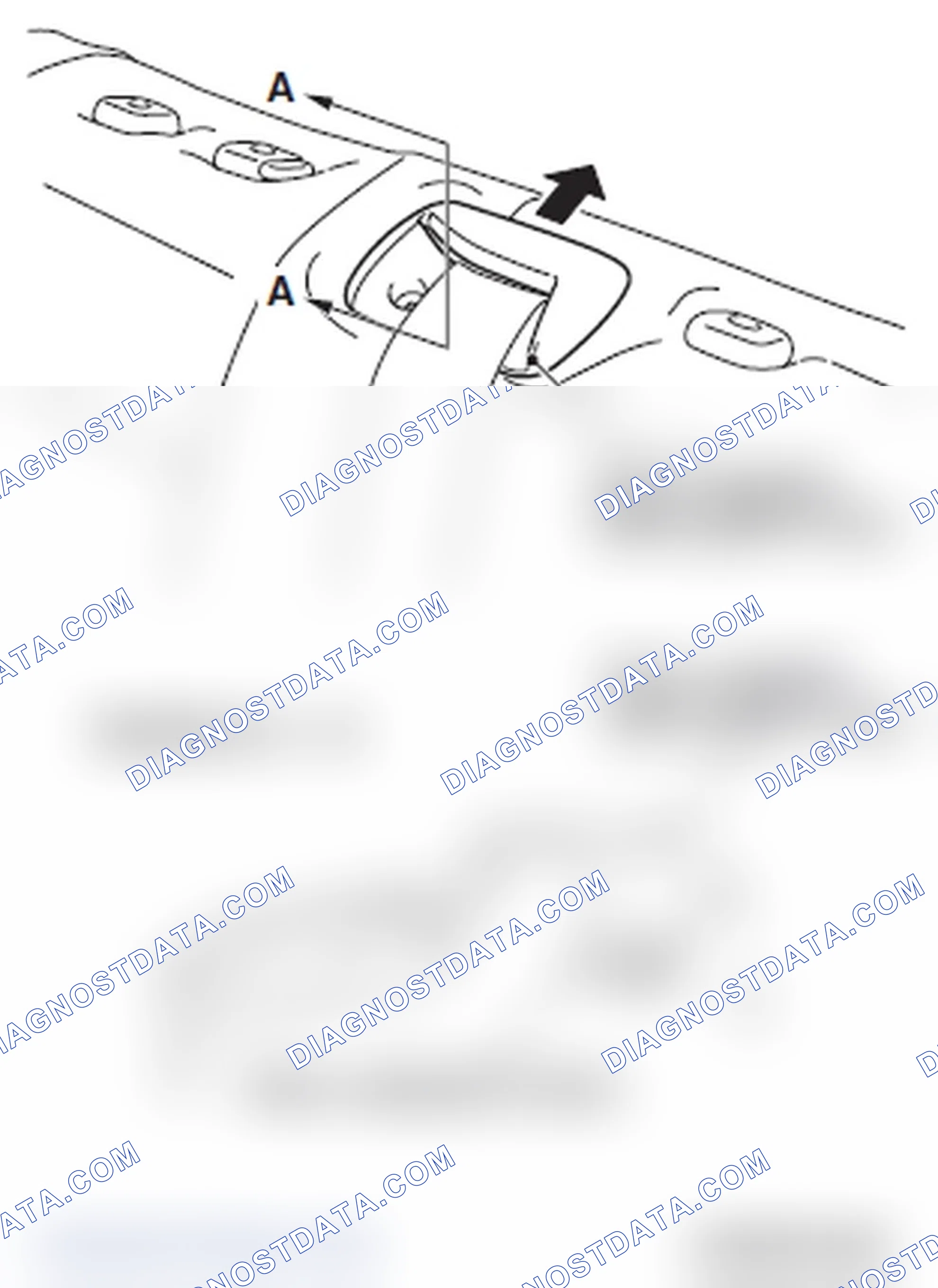 Scheme 49: << B >> REAR SEAT BELT SASH GUIDE COVER REMOVAL