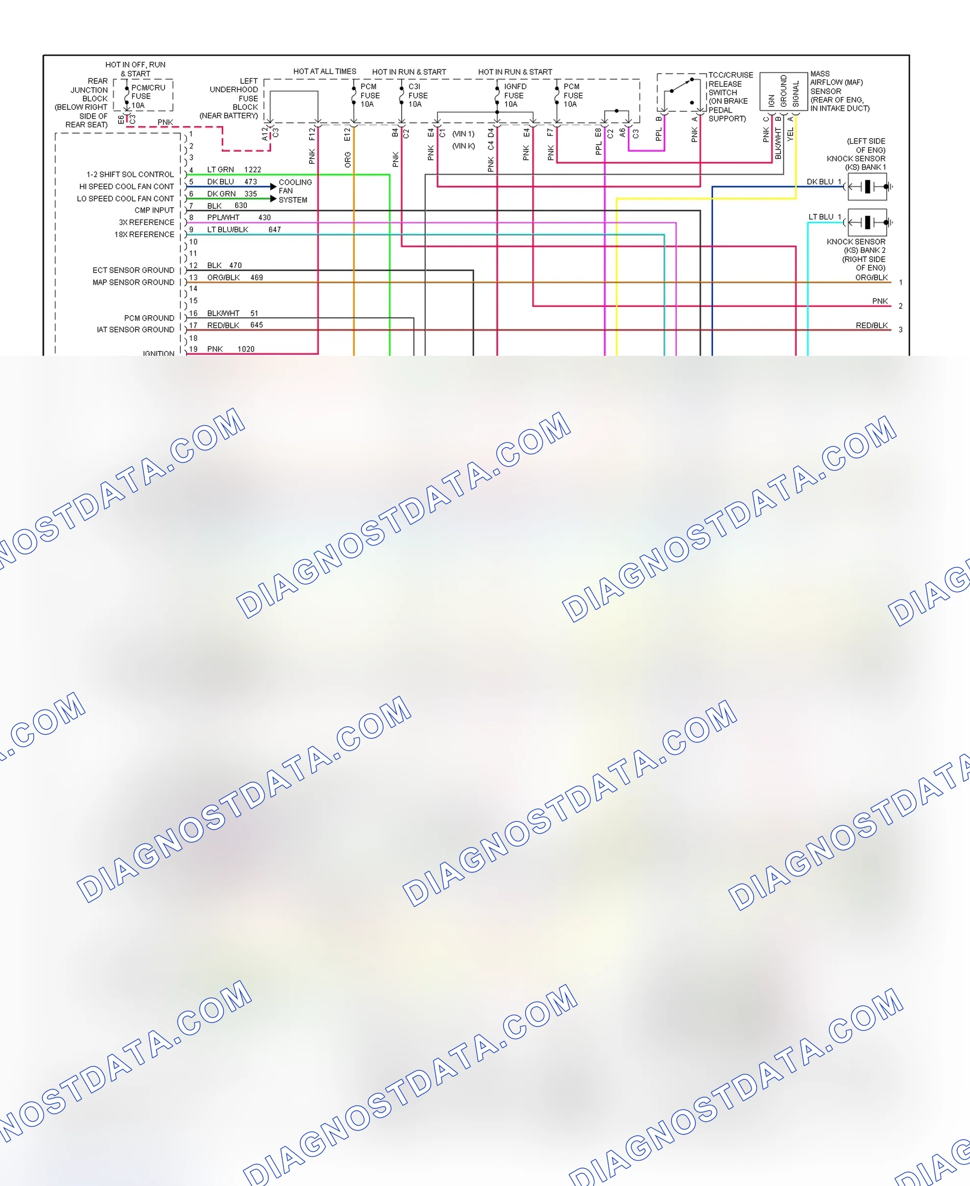 Scheme 141: PCM Wiring Diagram (Park Avenue - 3.8L - 1 Of 4)