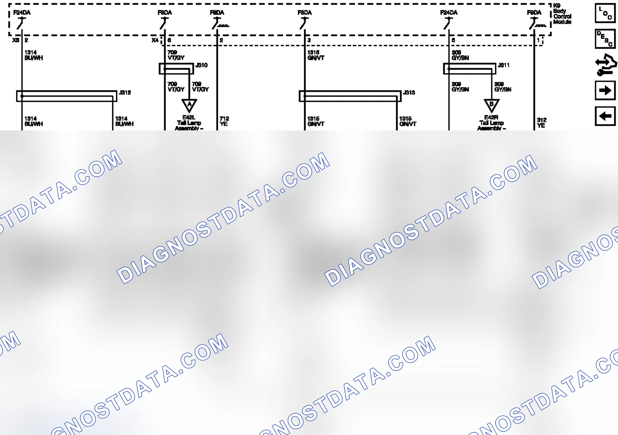 Scheme 7: Front Lamps (T4F) Wiring Schematics