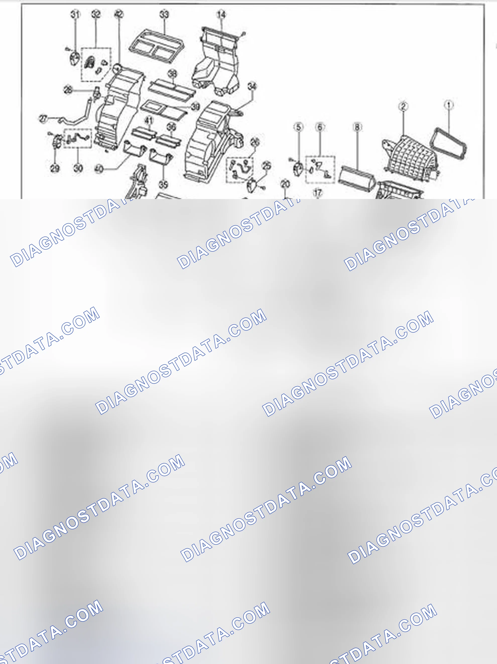 Scheme 15: FRONT A/C UNIT DISASSEMBLY/ASSEMBLY