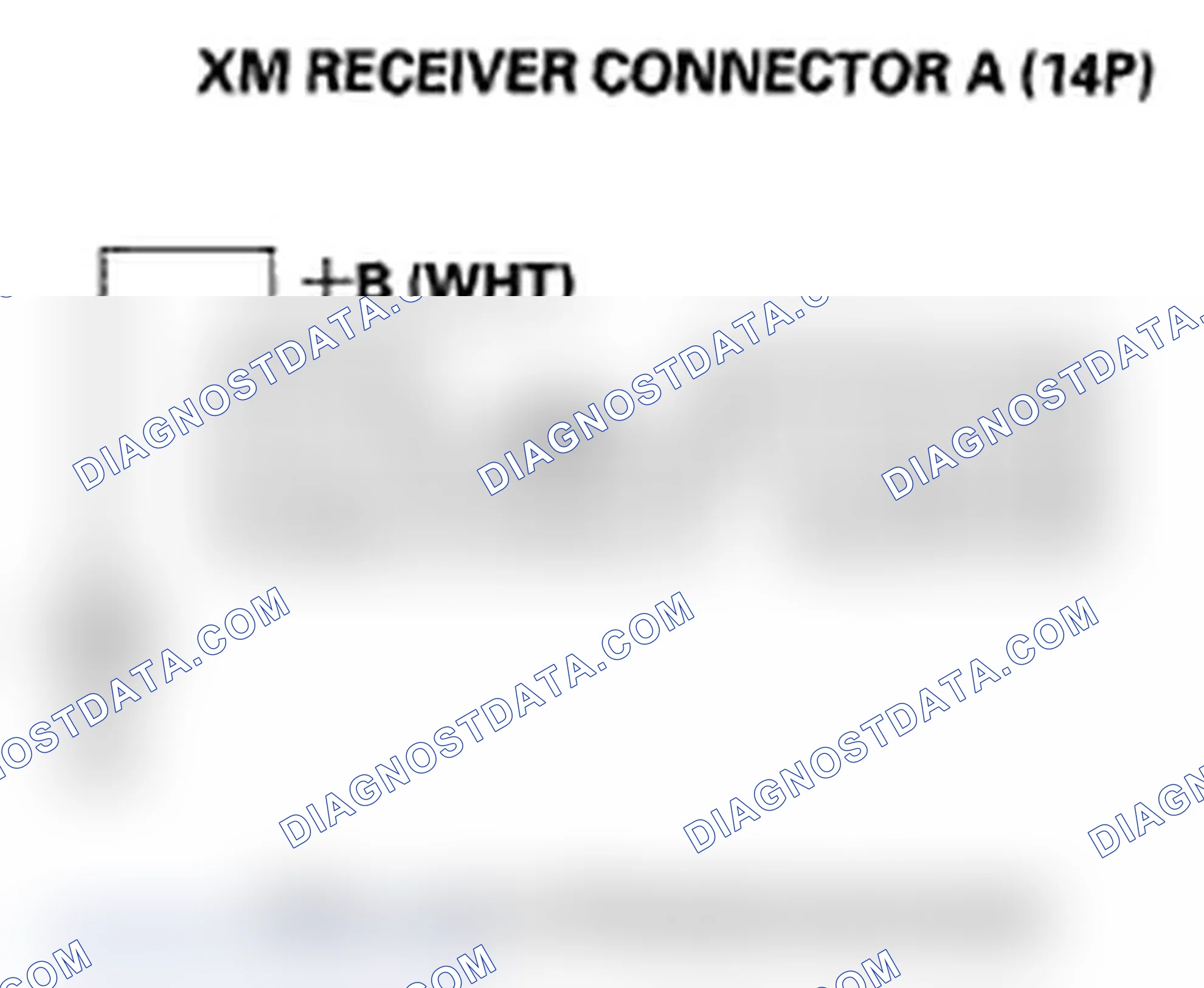Scheme 82: XM radio display is blank and no station information is displayed (without AcuraLink)