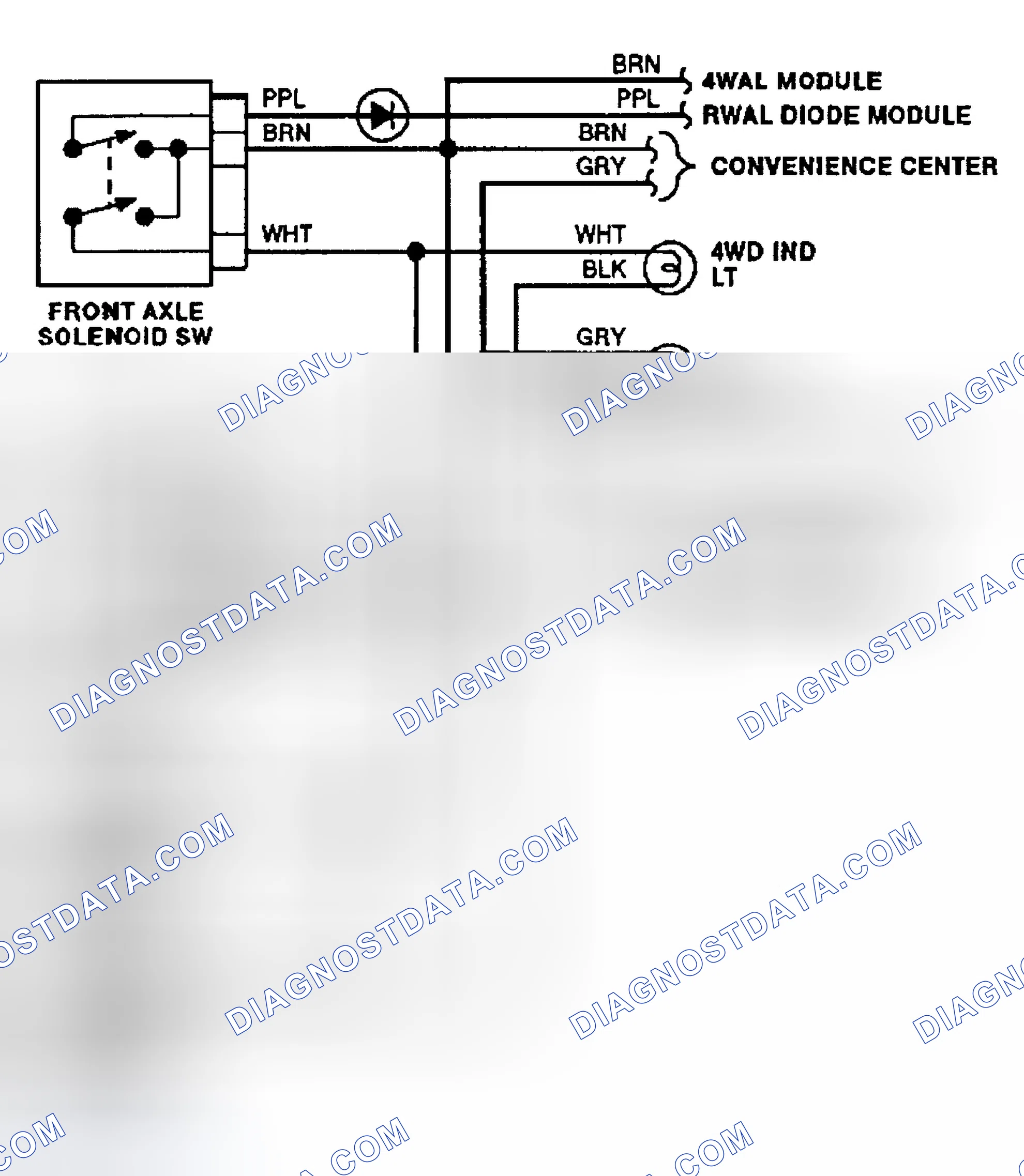 Scheme 6: Transfer Case Circuit (1992)