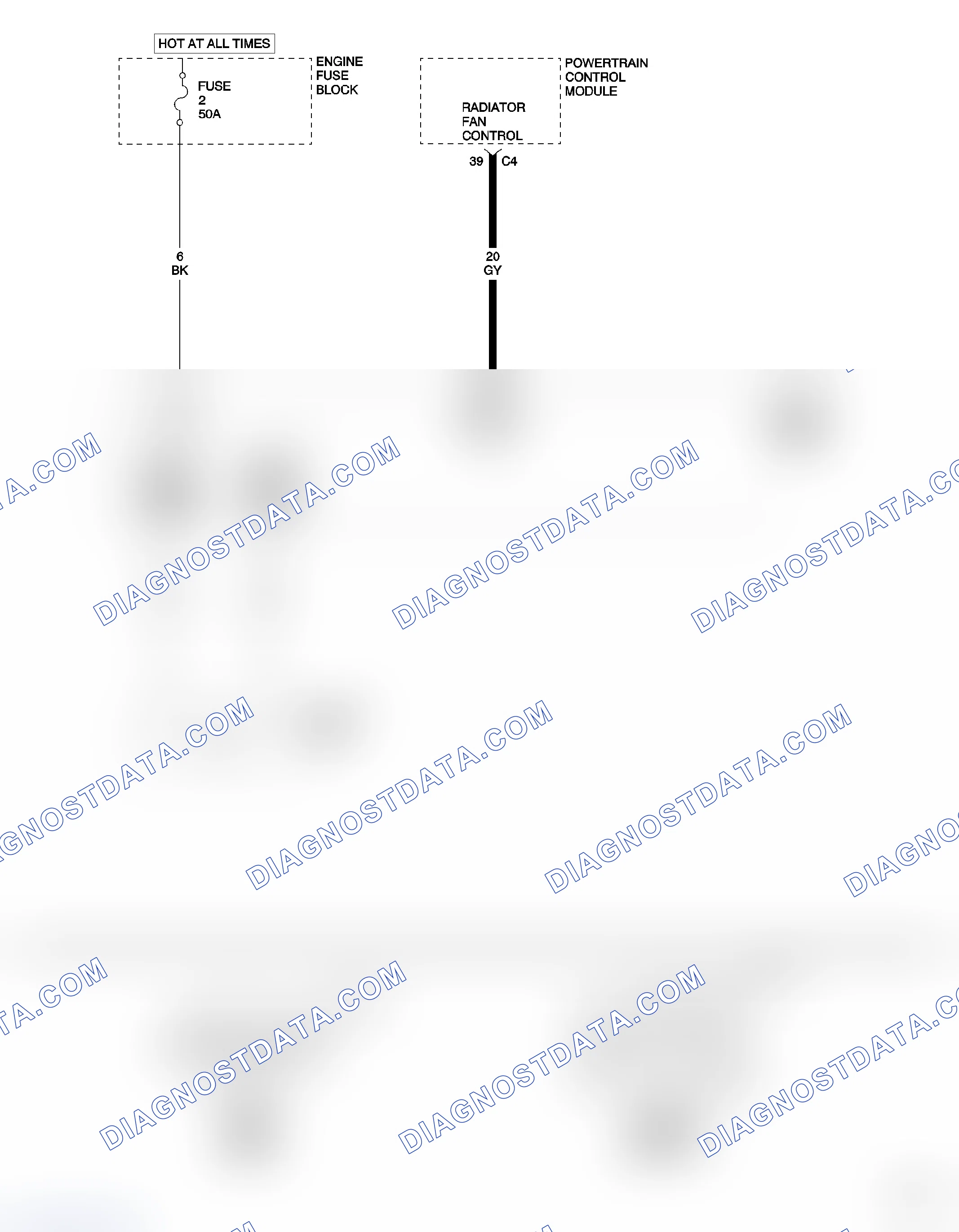 Scheme 10: *RADIATOR COOLING FAN ALWAYS ON
