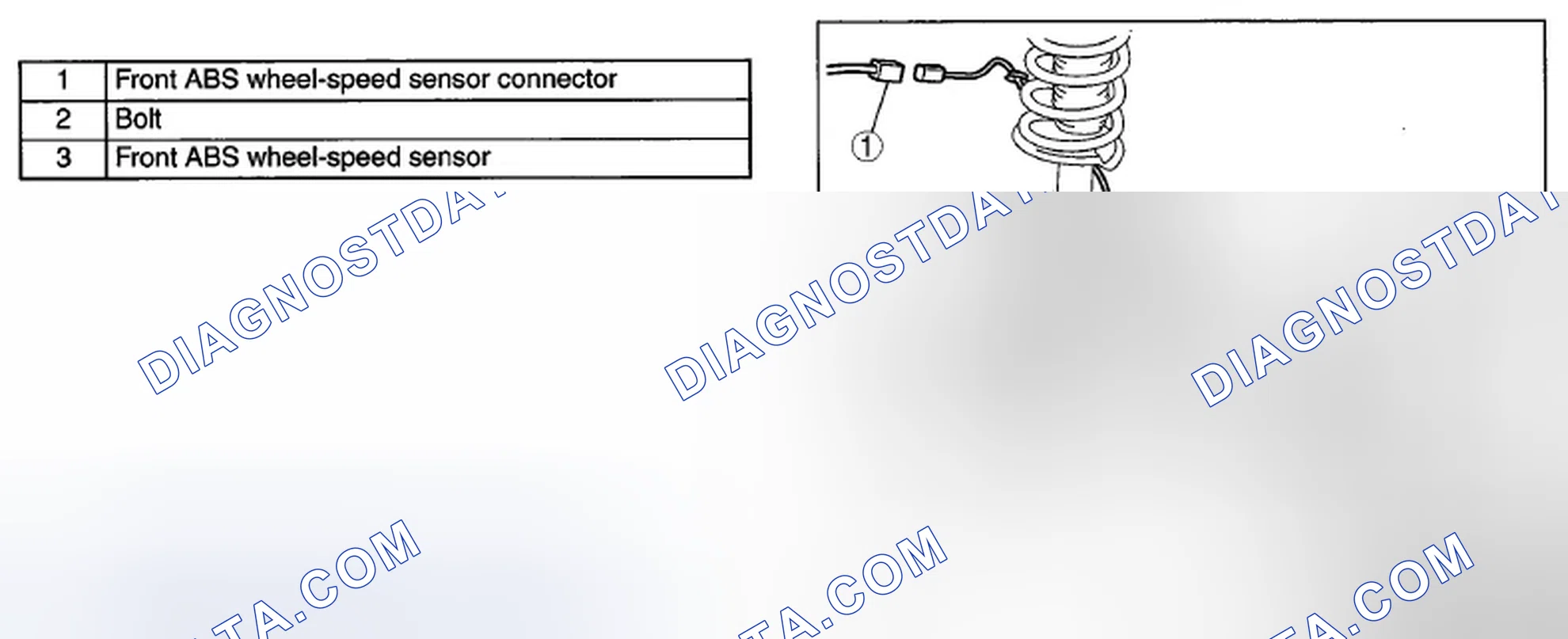 Scheme 17: FRONT ABS WHEEL-SPEED SENSOR REMOVAL/INSTALLATION