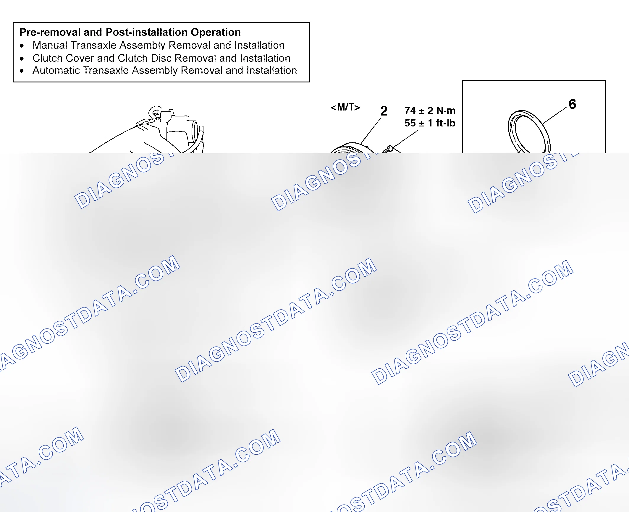 Scheme 215: REMOVAL AND INSTALLATION < REAR OIL SEAL >
