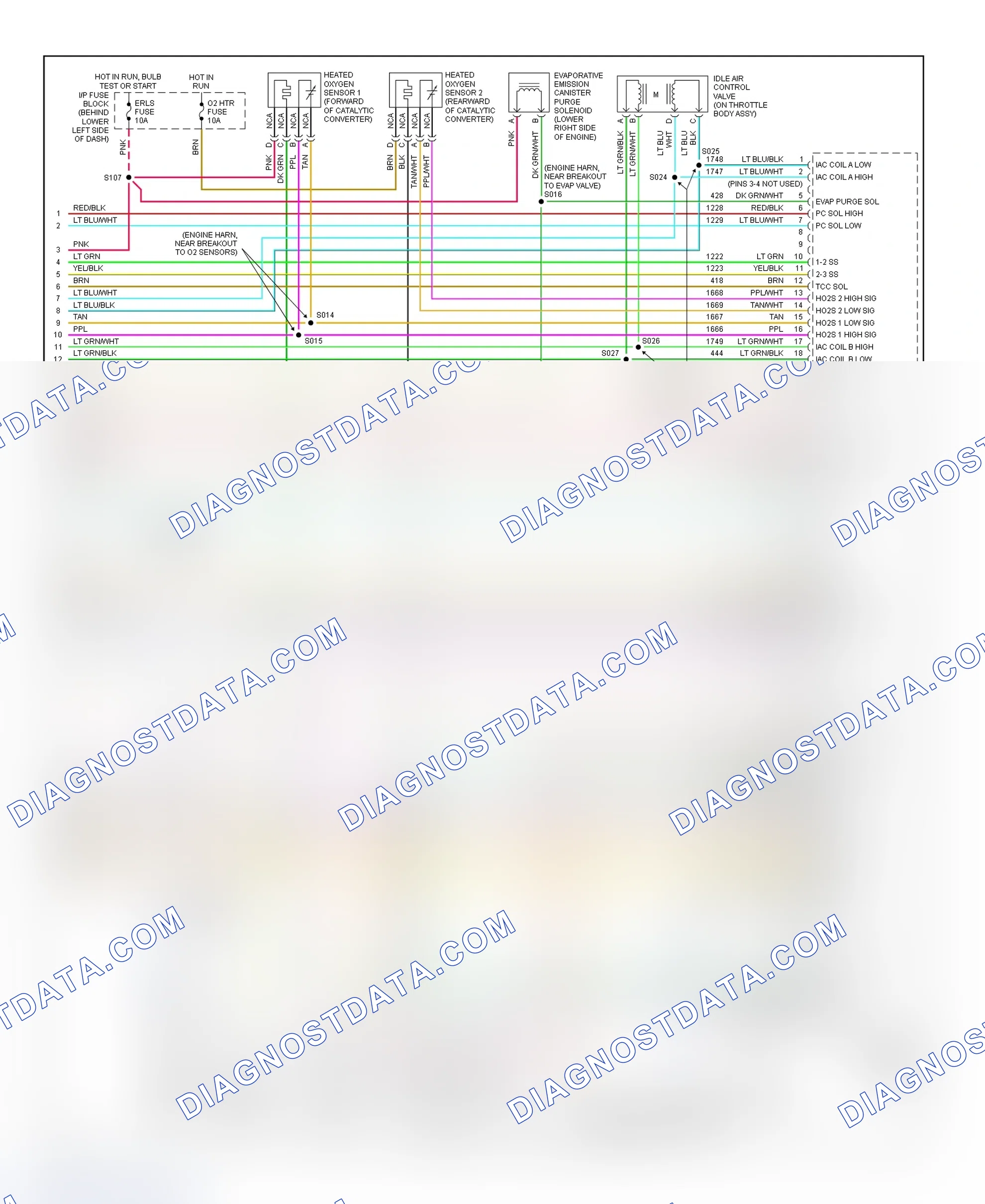 Scheme 105: PCM Wiring Diagram (Cavalier - 2.2L - CNG - 4 Of 4)