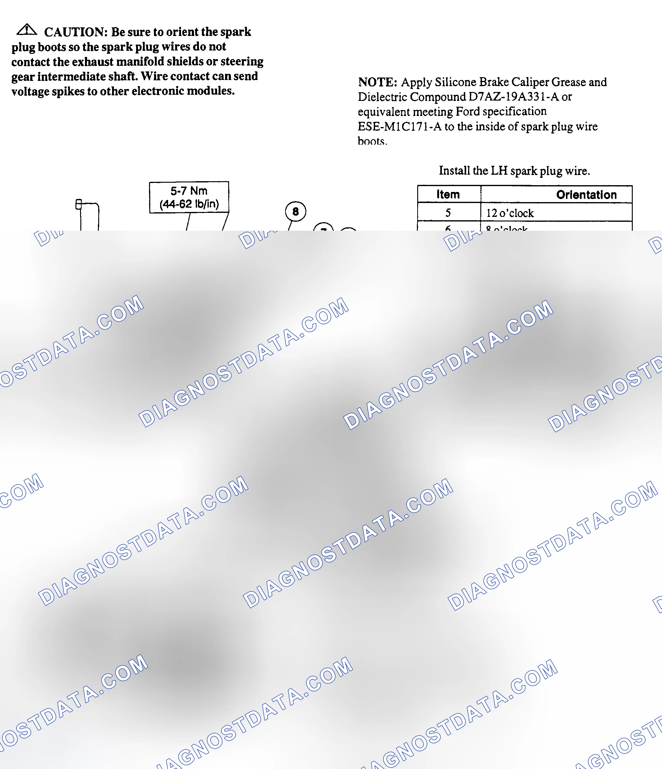 Scheme 17: Spark Plug Wire Routing (5.0L)