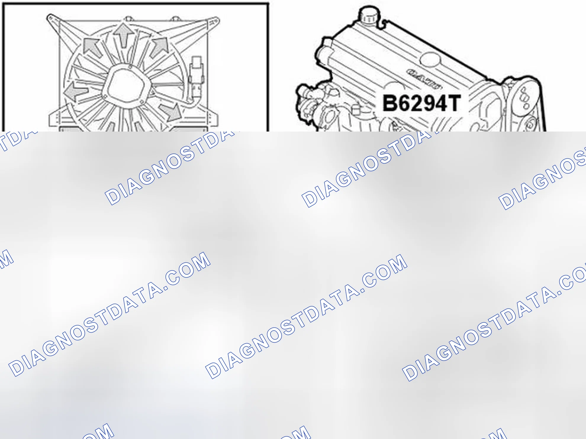 Scheme 11: Unique to the XC90 with B6294T engine