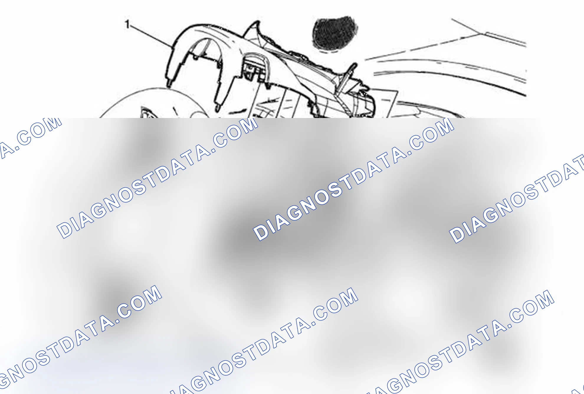 Scheme 14: Steering Column Upper Trim Cover Replacement (Trax)