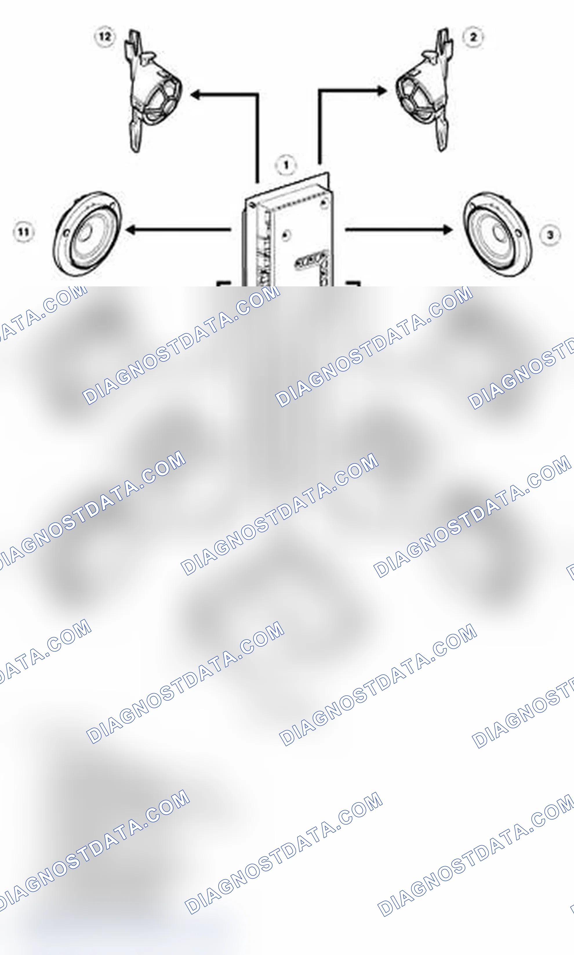 Scheme 22: DSP System - Speaker Control Diagram - From 2005 MY