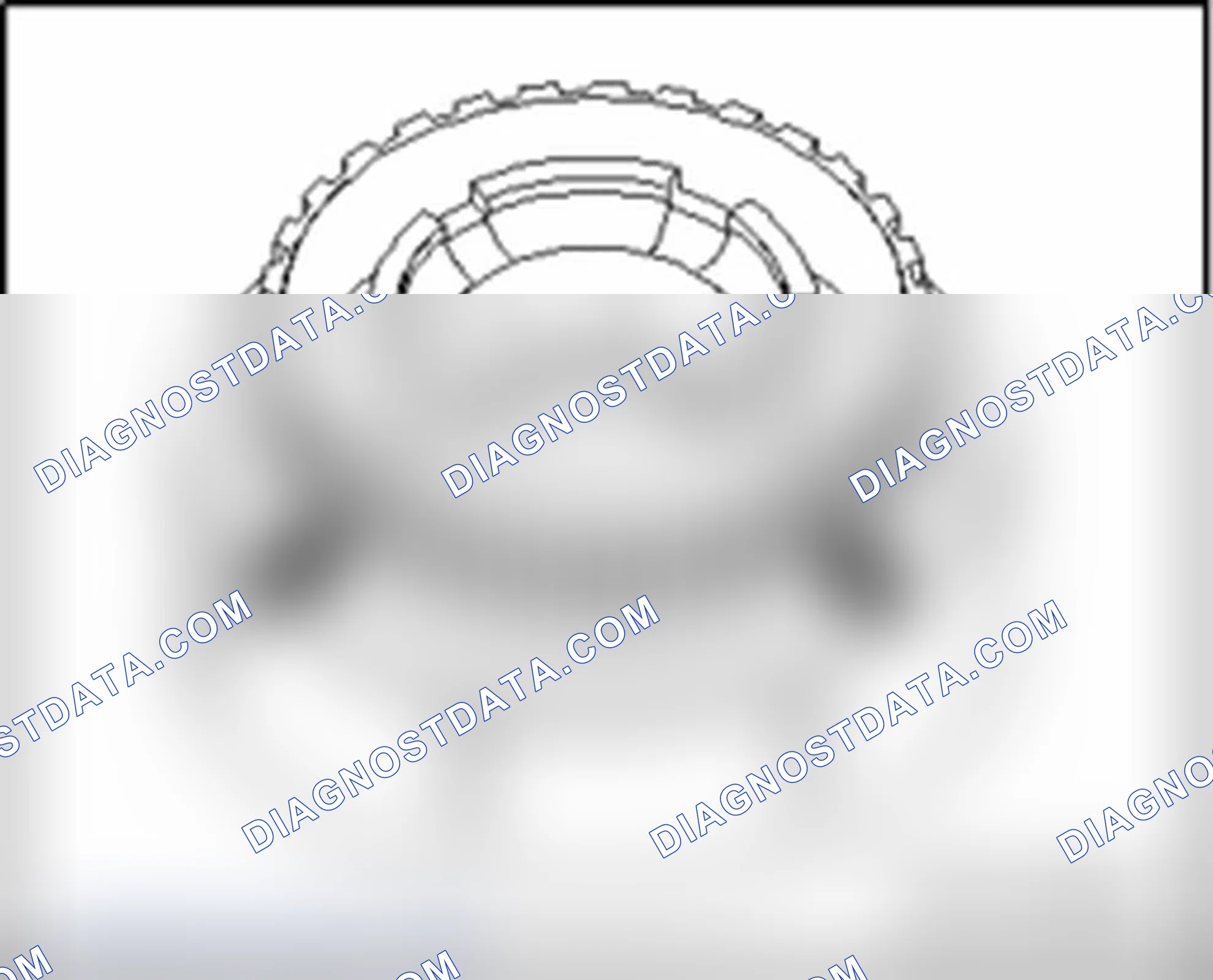 Scheme 1217: Check cylinder "F" outer circumference for scoring from lining discs