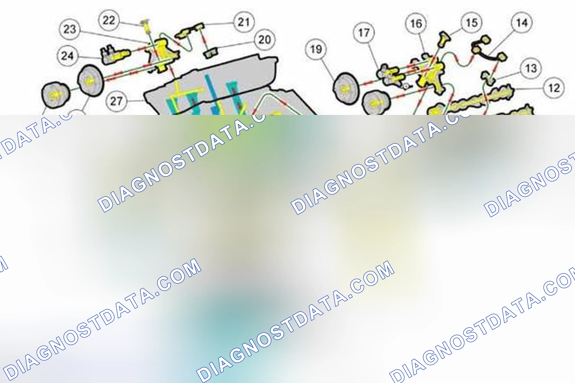 Scheme 482: Engine Oil Flow Illustration