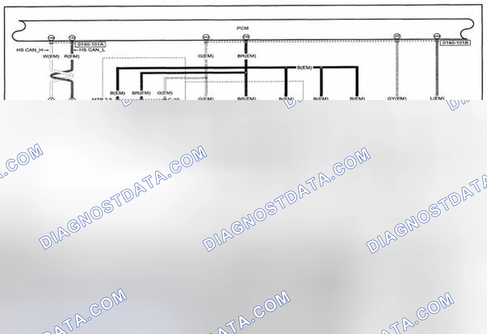 Scheme 134: Control System (MZR 2.0, MZR 2.5) Wiring Diagram - 0140-1j (1 Of 2)