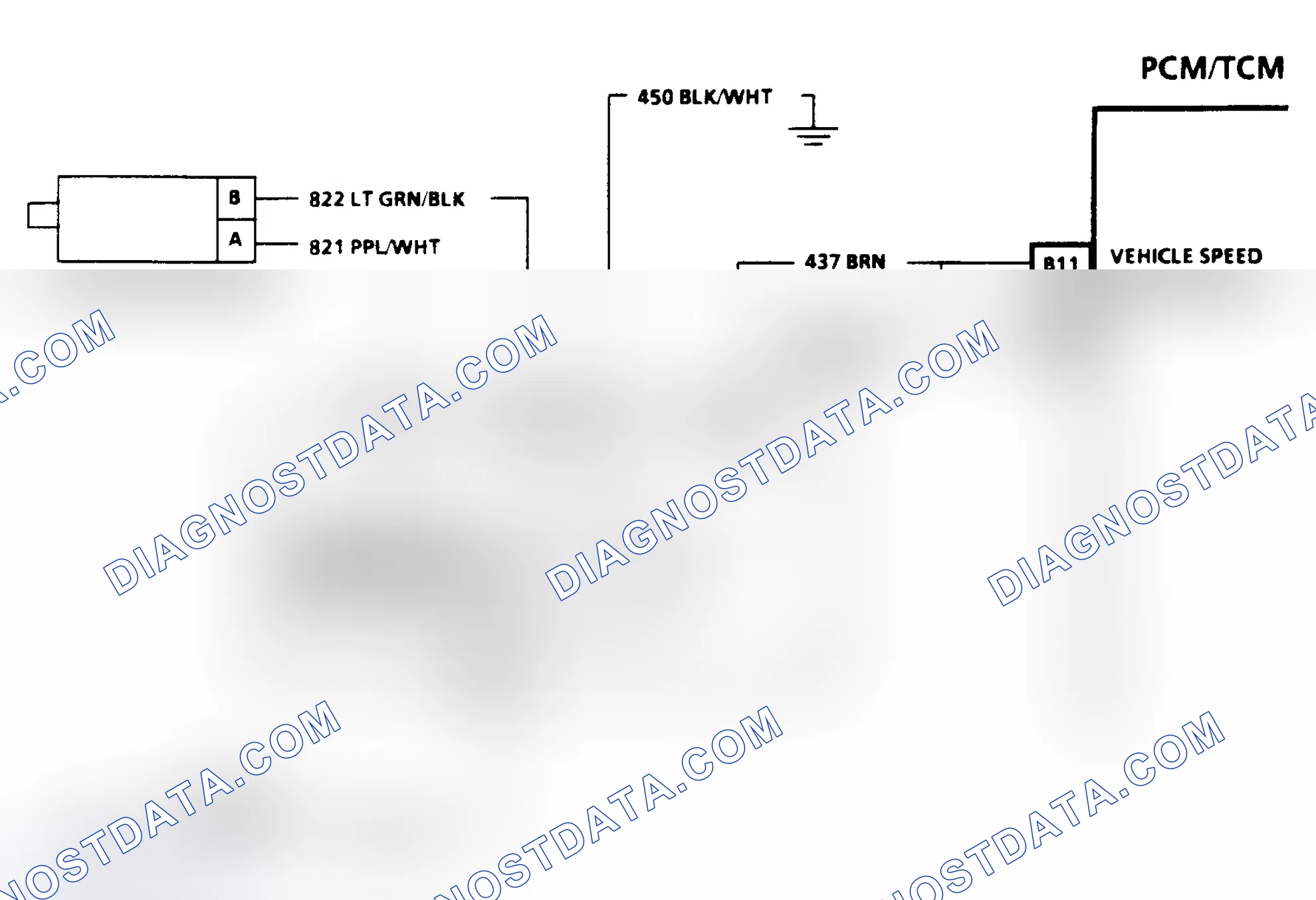 Scheme 320: OUTPUT SPEED SENSOR CIRCUIT CHECK - 2WD - "C" & "K" SERIES