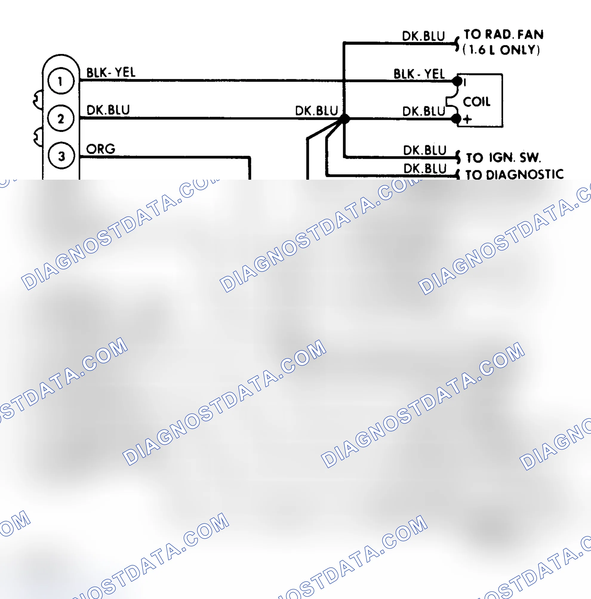 Scheme 176: Wiring Diagram for Hall Effect Electr Spark Control System on 1.6 & 2.2L Non-EFI Enginesonic