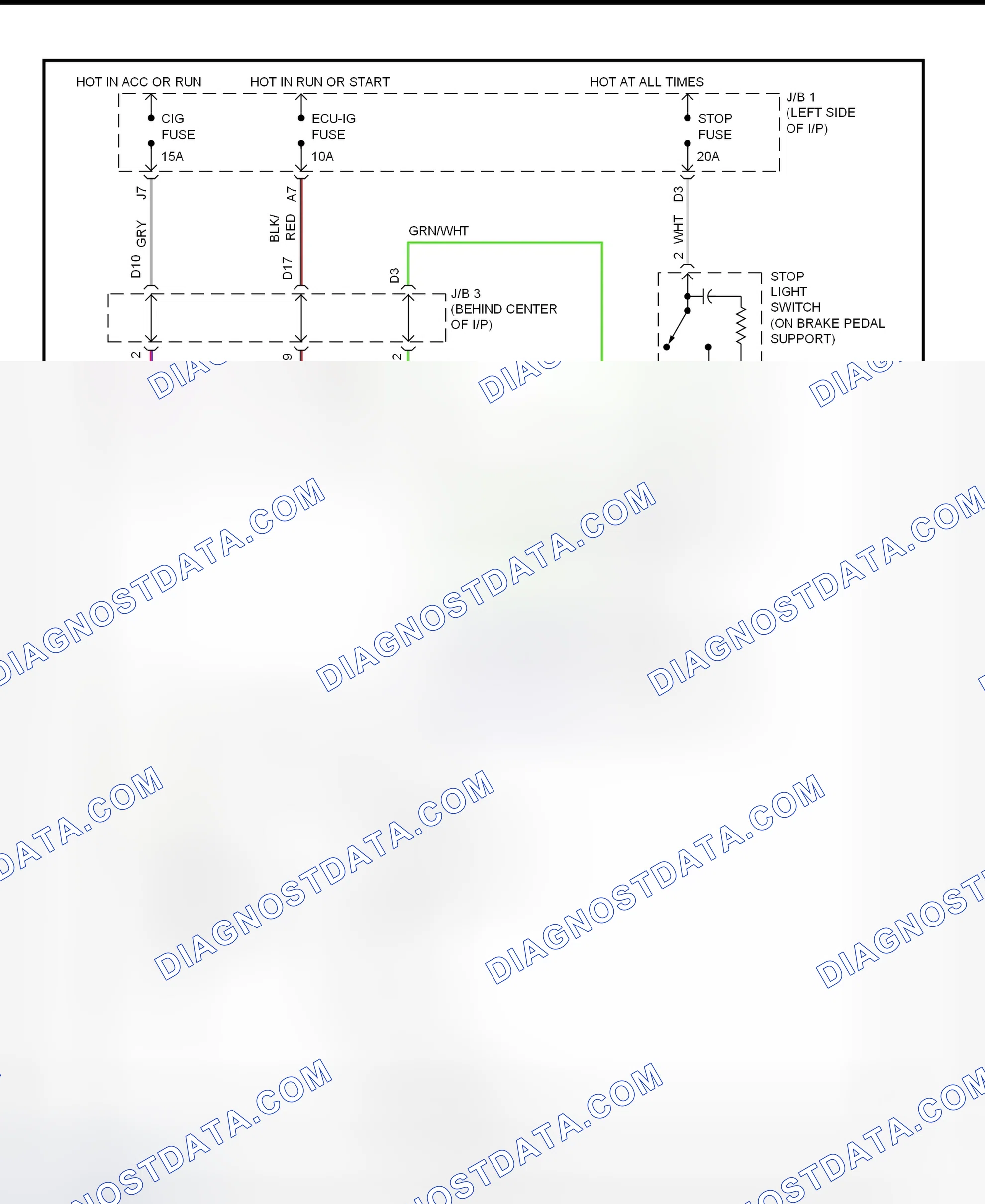 Scheme 6: Shift Interlock System Wiring Diagram (1995-96 GS300)