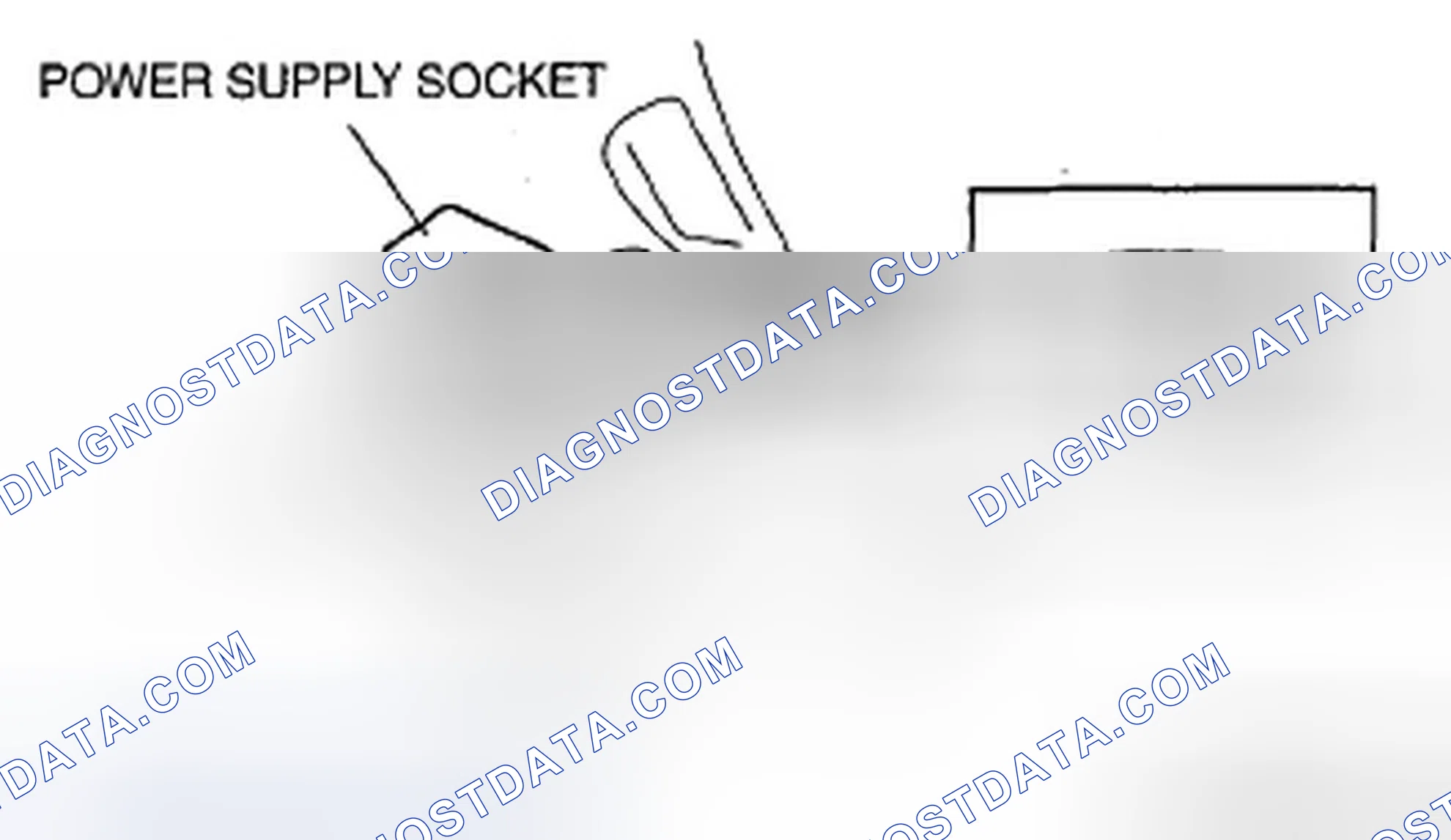 Scheme 43: POWER SUPPLY SOCKET REMOVAL/INSTALLATION