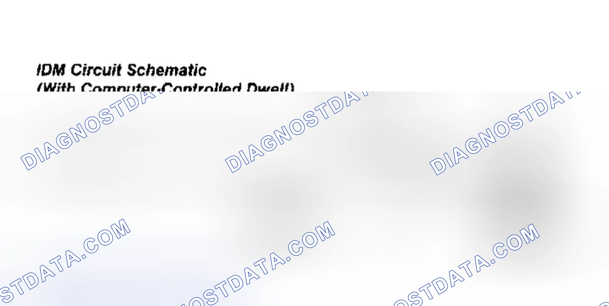 Scheme 99: IDM Circuit Schematic (2.3L, 3.0L, 3.8L, Cougar 5.0L & Thunderbird 5.0L)