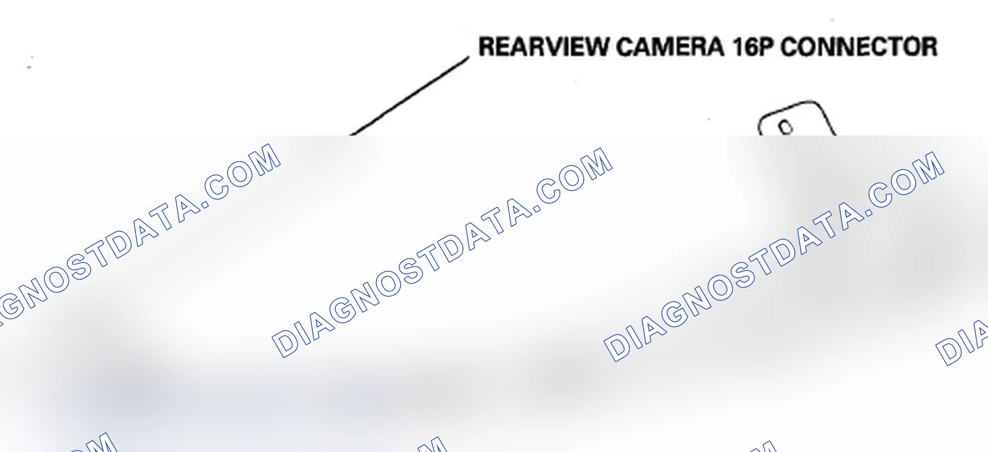 Scheme 372: Rearview Camera Connector for Inputs and Outputs