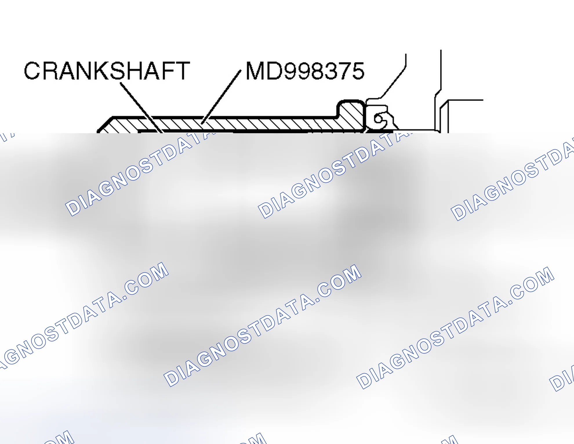Scheme 52: >> C << CRANKSHAFT FRONT OIL SEAL INSTALLATION